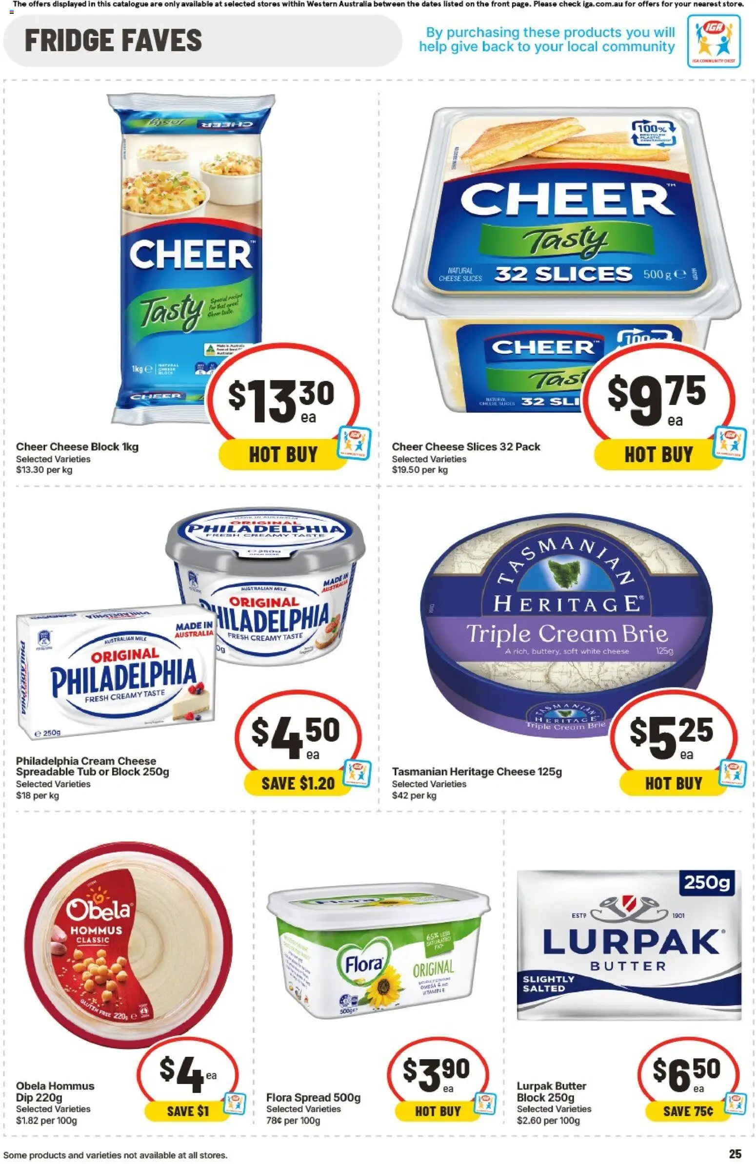 IGA catalogue - valid from 19/08/2026 | Page: 25 | Products: Cream cheese, Cream, Omega, Spread