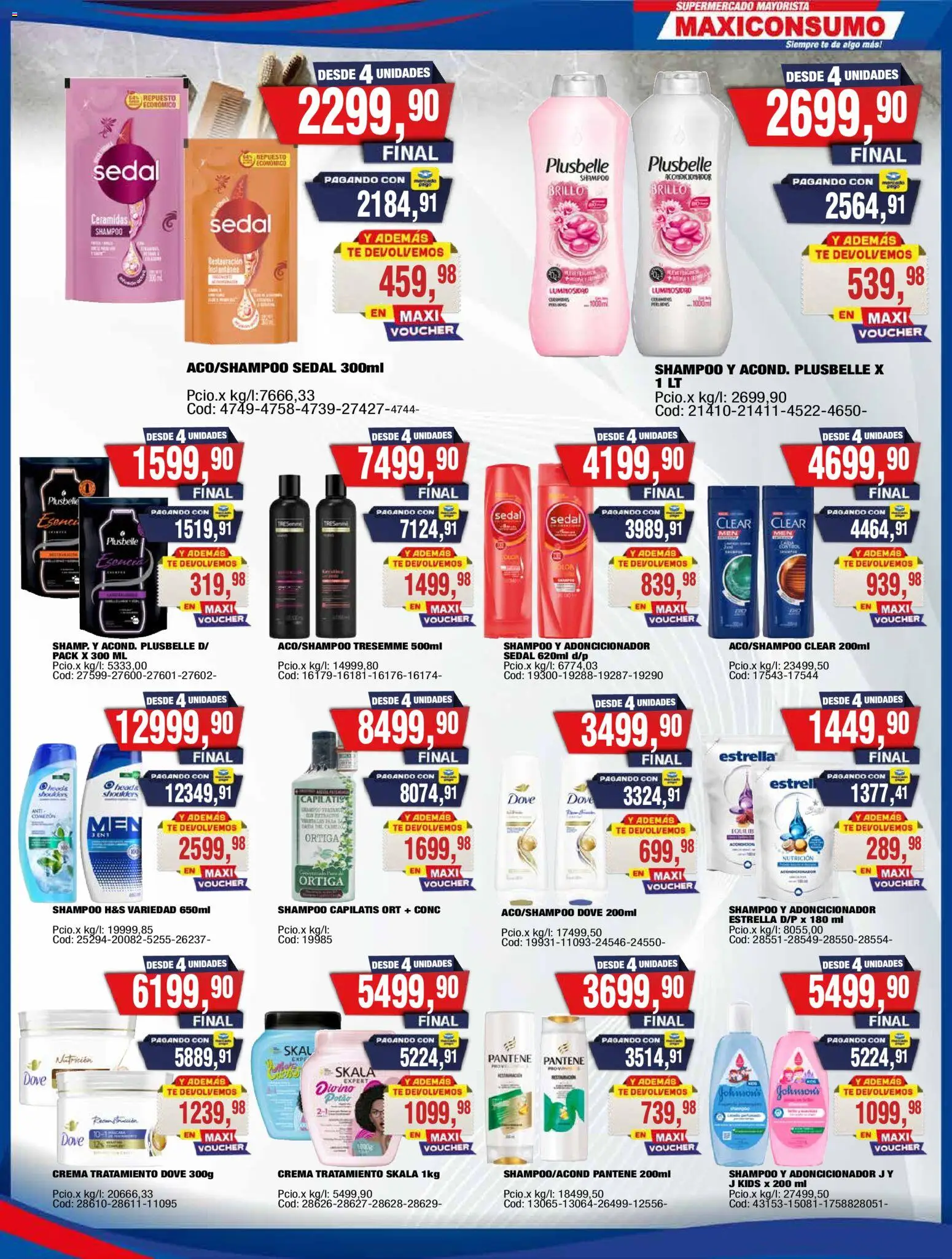 Maxiconsumo - Ofertas │ válido desde el 28/09/2026 | Página: 31 | Productos: Head & Shoulders, Shampoo, Acondicionador, Crema