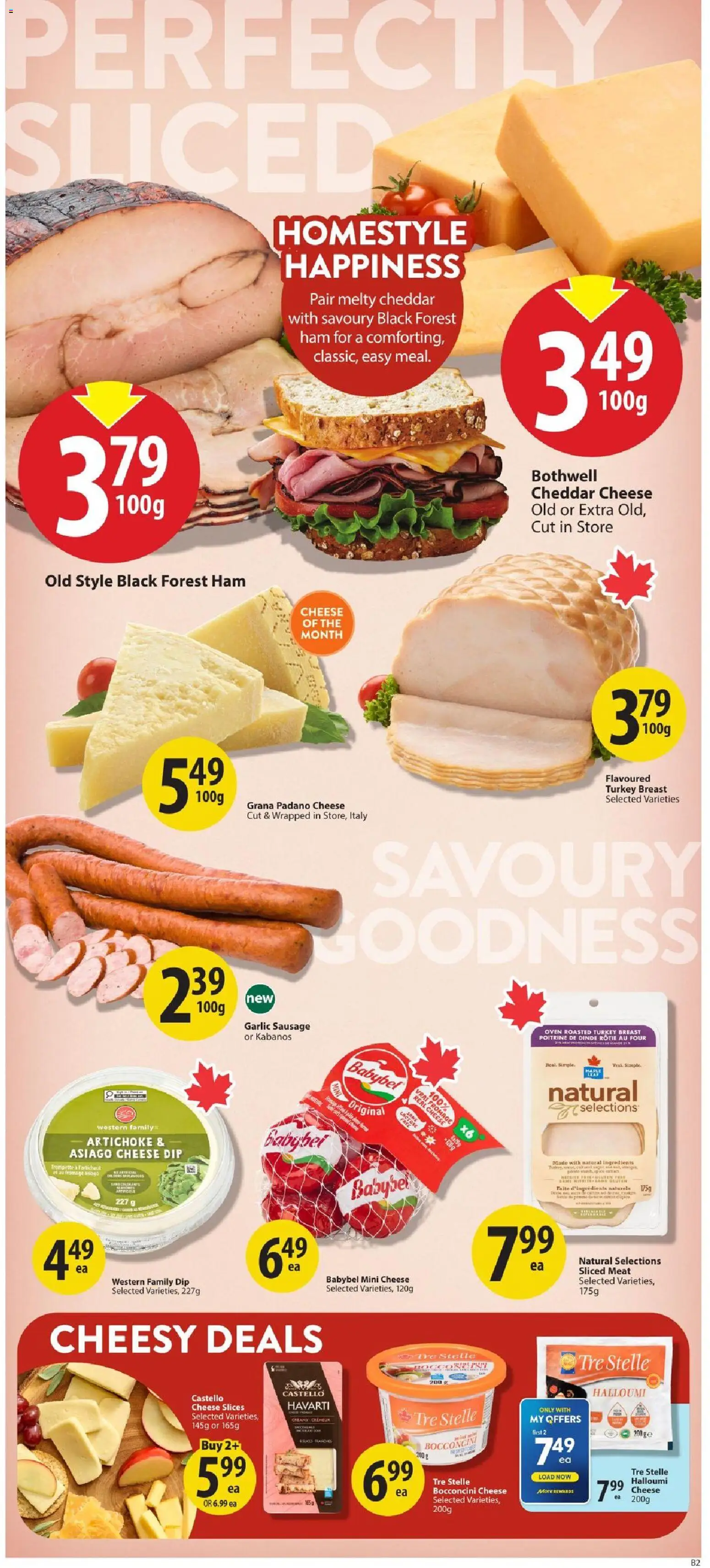 Save on foods flyer valid from Aug 6, 2026 | Page: 11 | Products: Oven, Turkey breast, Halloumi cheese, Cheese