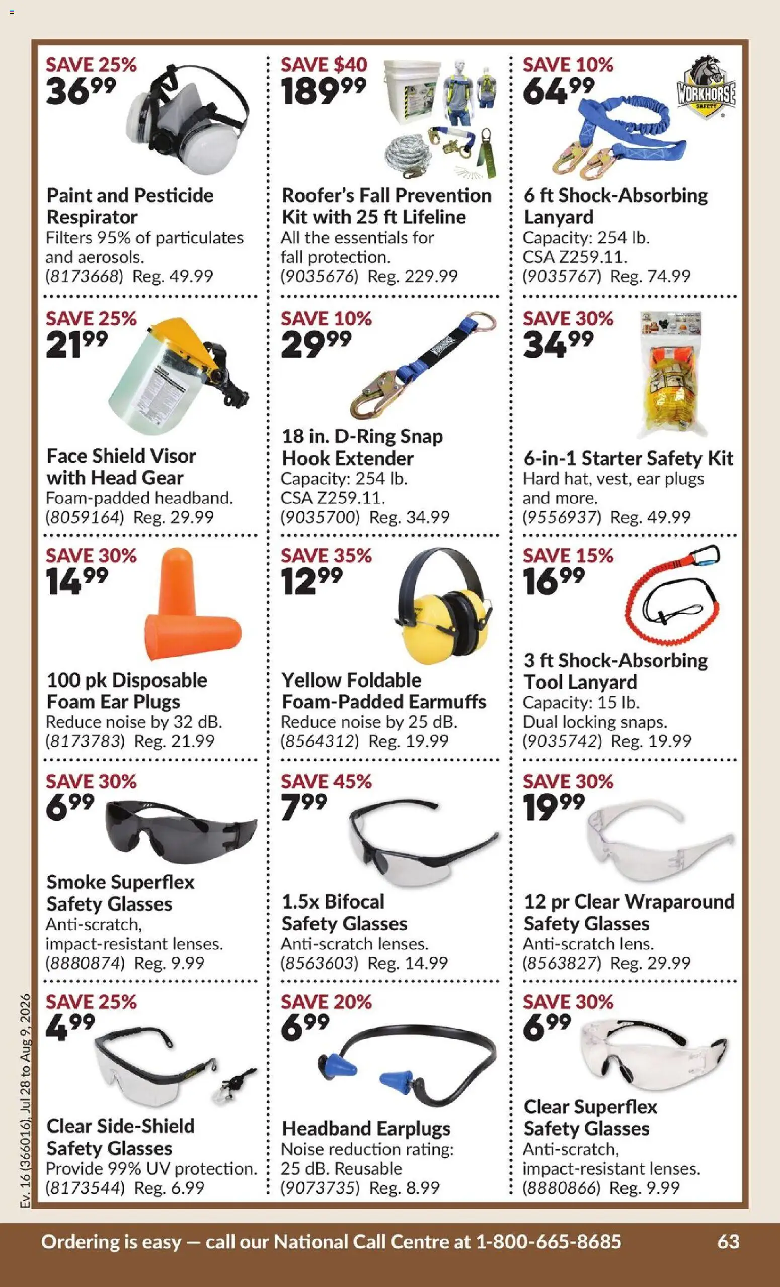 Princess Auto flyer valid from Jul 28, 2026 | Page: 68 | Products: Glasses, Foam