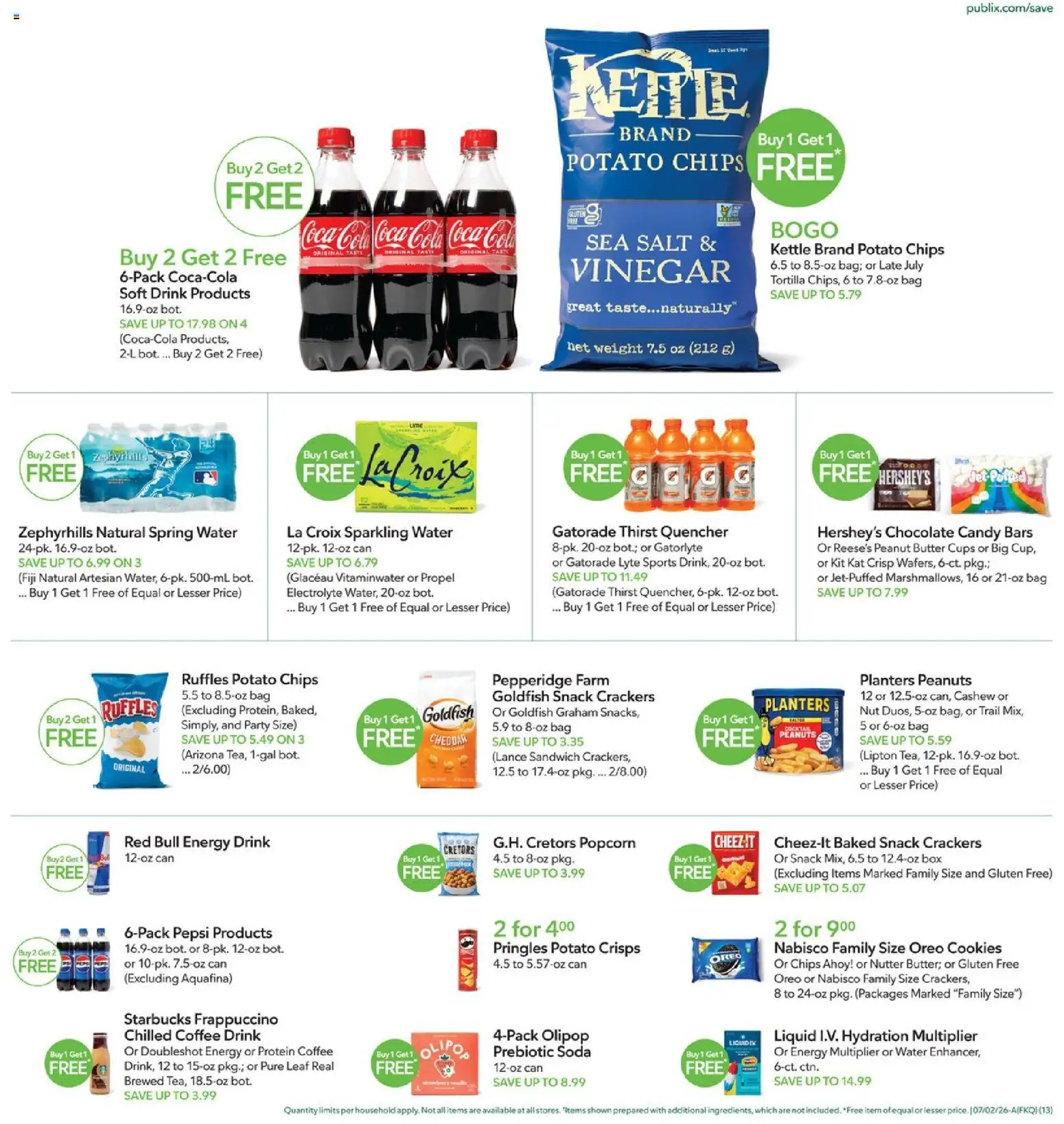 Publix Weekly Ad - valid from 07/01/2026 | Page: 13 | Products: Box, Butter, Chocolate, Bag