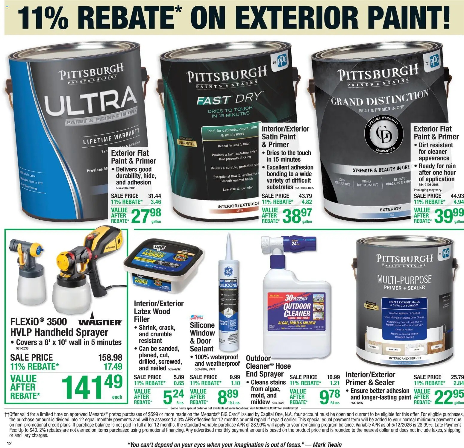 Menards Weekly Ad - valid from 11.06.2026 | Page: 16 | Products: Sealant, Trim, Coat, Water