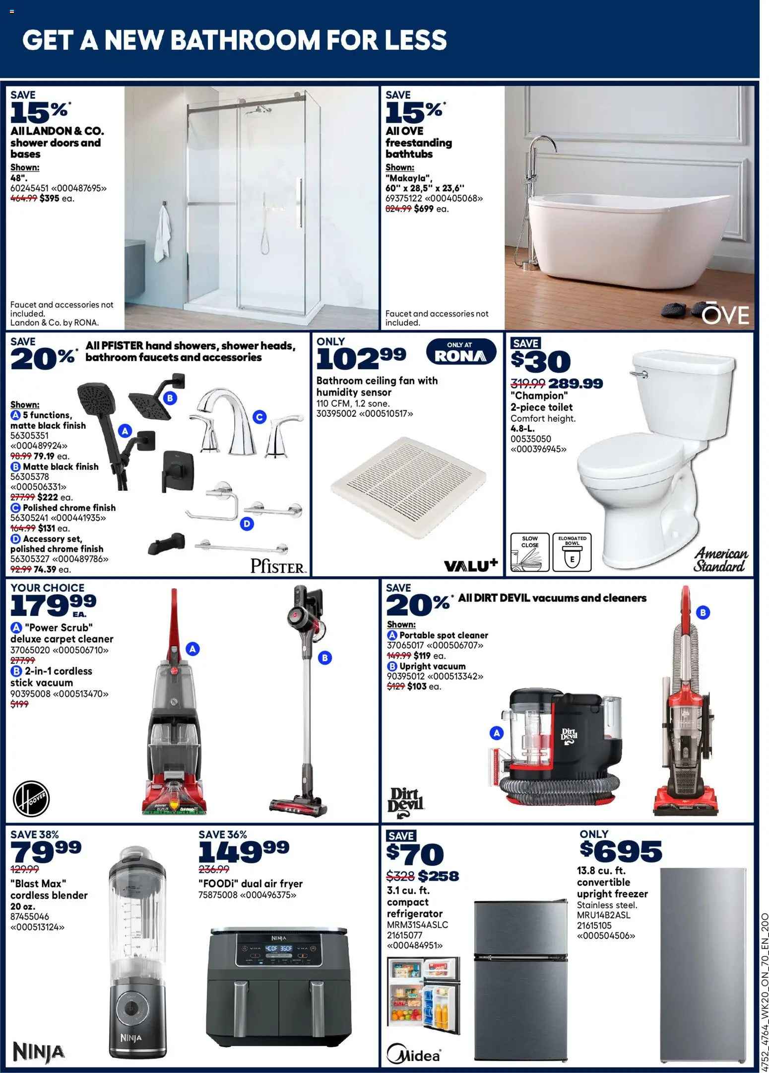 Rona flyer valid from 11.06.2026 | Page: 17 | Products: Refrigerator, Freezer, Fryer, Carpet