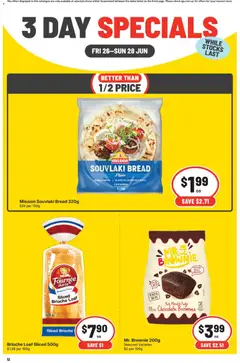 Preview of IGA - 3 Day Specials - QLD - valid from 26/06/2026 | Page: 2 | Products: Bread, Chocolate, Fax