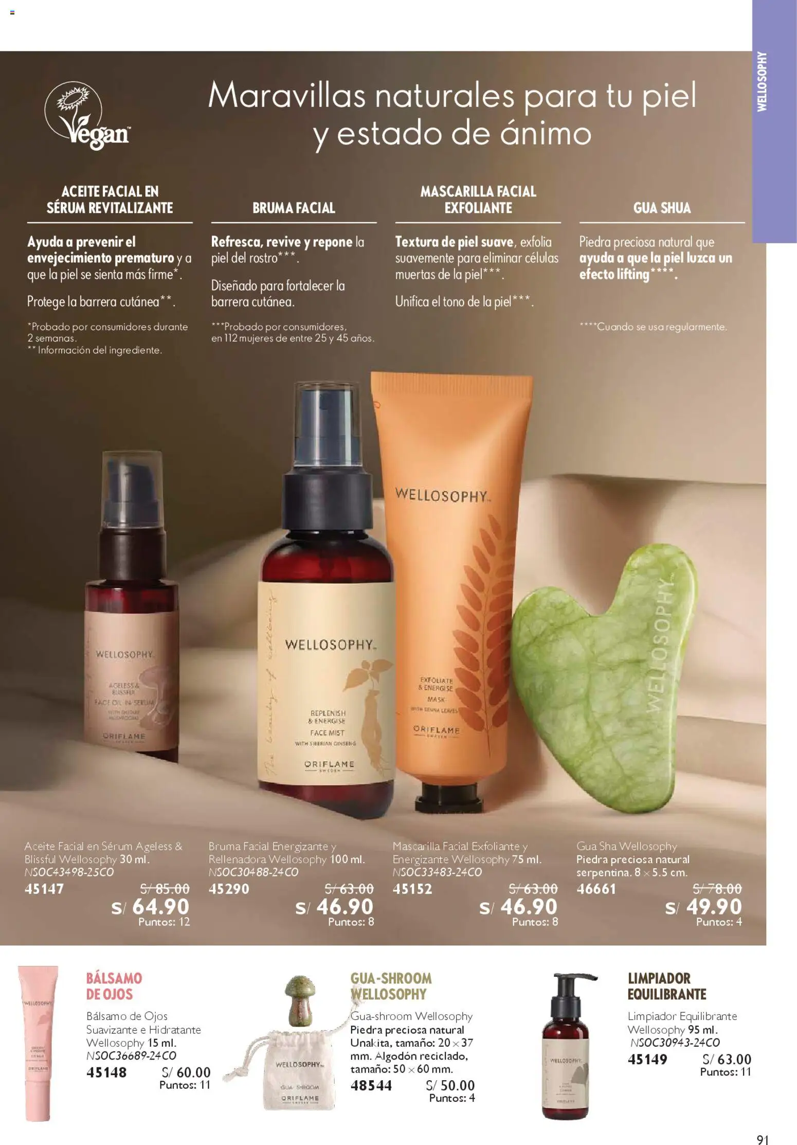 Catálogo Oriflame válido desde 28/03/2026 | Página: 91 | Productos: Exfoliante, Aceite, Algodón
