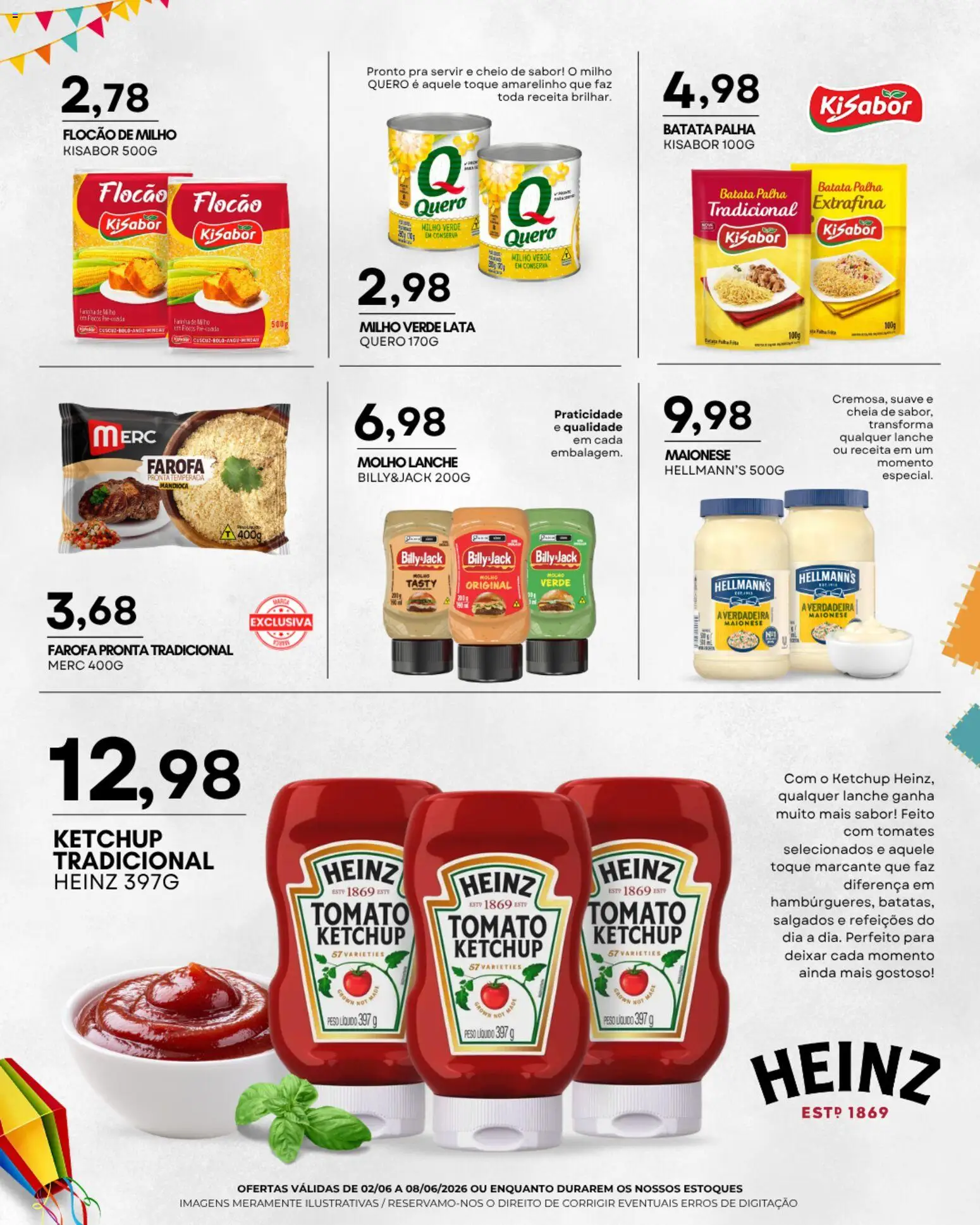 Mercadão Atacadista Folheto - válido de 02.06.2026 | Página: 5 | Produtos: Milho verde, Tomates, Batata, Farofa
