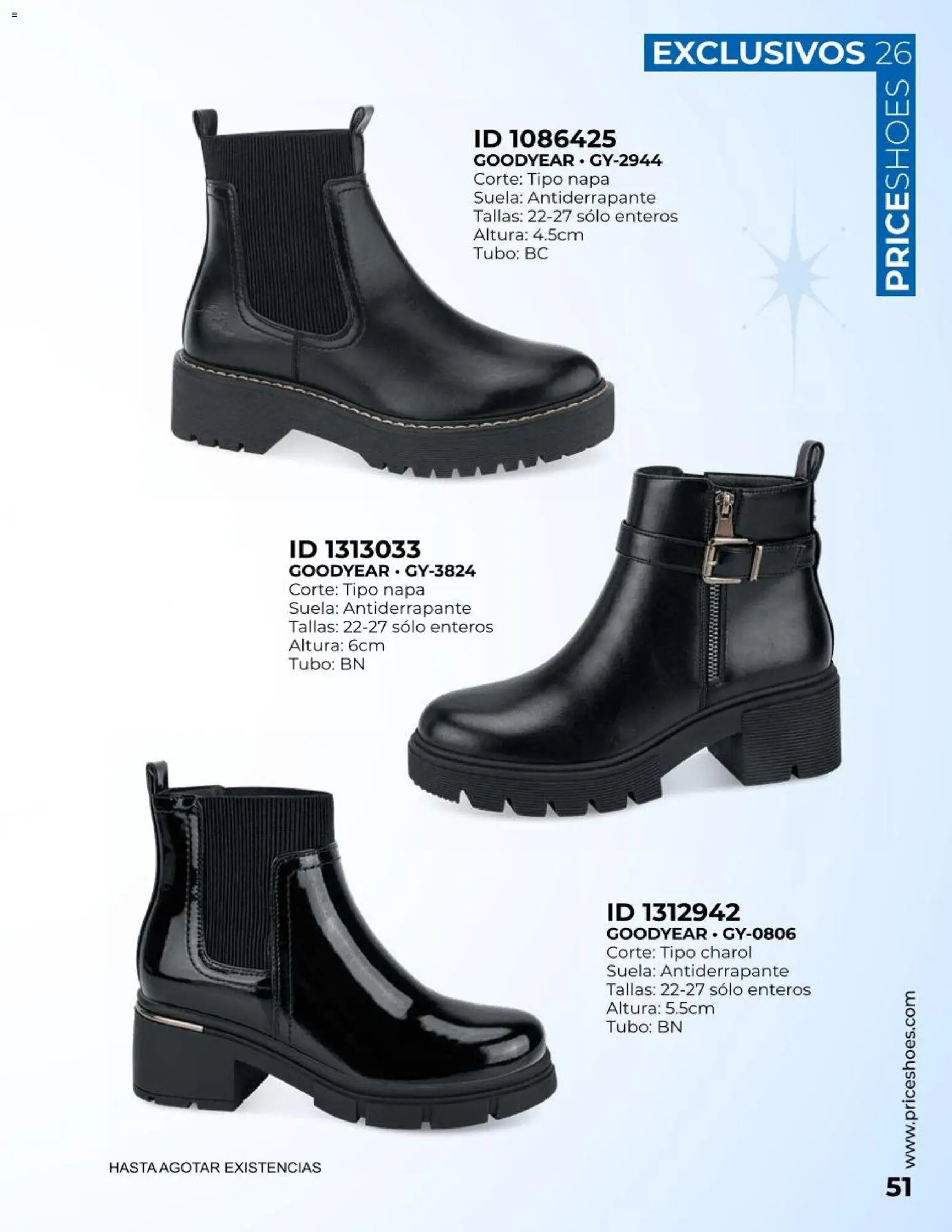 Nuevas ofertas de Price Shoes válidas en toda la República Mexicana desde el 01/10/2026. ¡Encuentra las mejores ofertas en Price Shoes catálogo Exclusivos! | Página: 51