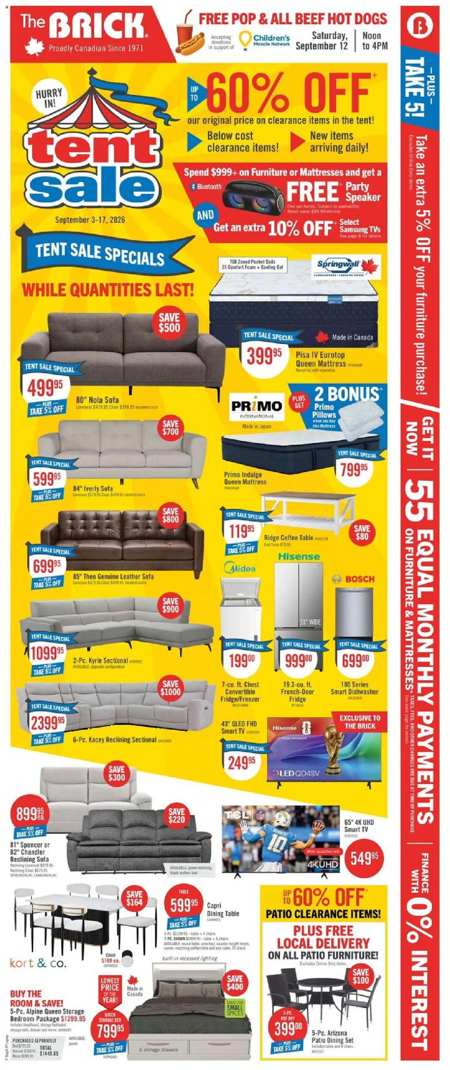 The Brick flyer valid from Sep 3, 2026 | Page: 3