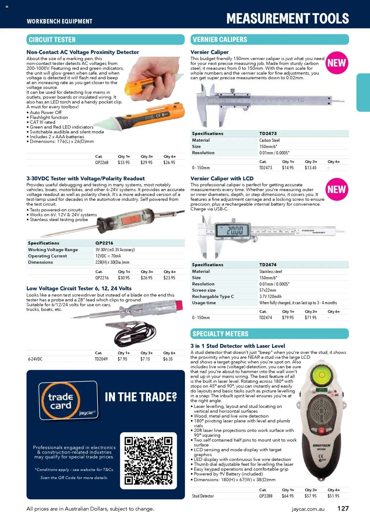 Jaycar catalogue - valid from 09.07.2025 | Page: 127 | Products: Battery, Picture, Scale, Tools