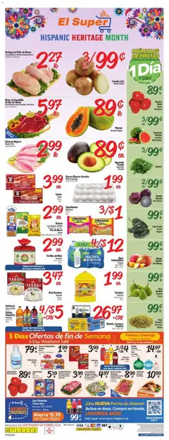 Preview of El Super weekly ads valid from 09/30/2026
