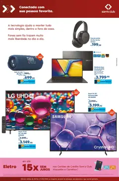 Sam's Club ofertas Dia das Mães - Pré-Visualização do folheto da loja Sam's Club, válido de 28.04.2026 | Página: 11 | Produtos: Caixa de som, smart TV, Caixa, Tv