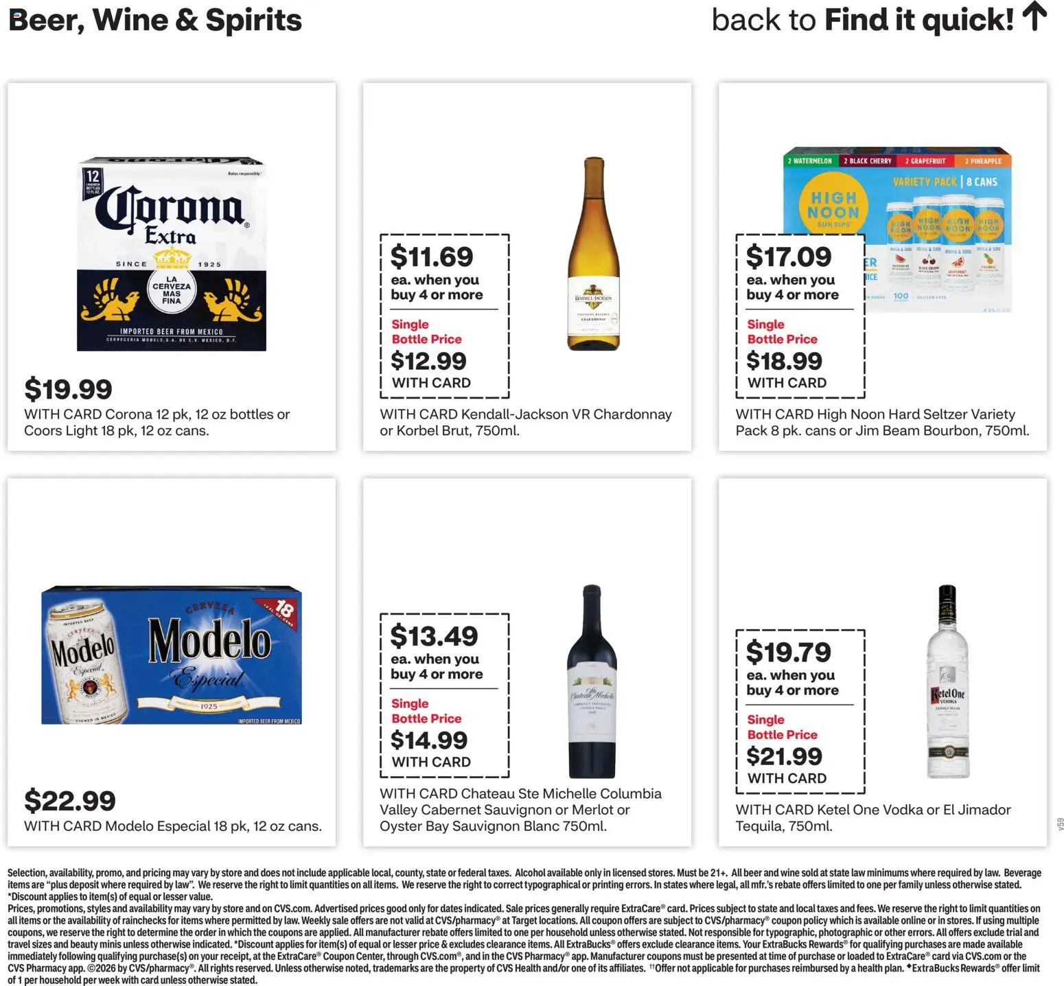 CVS Pharmacy Weekly Ad - WA - valid from 14.06.2026 | Page: 22 | Products: Juice, Wine, Beer, Watermelon