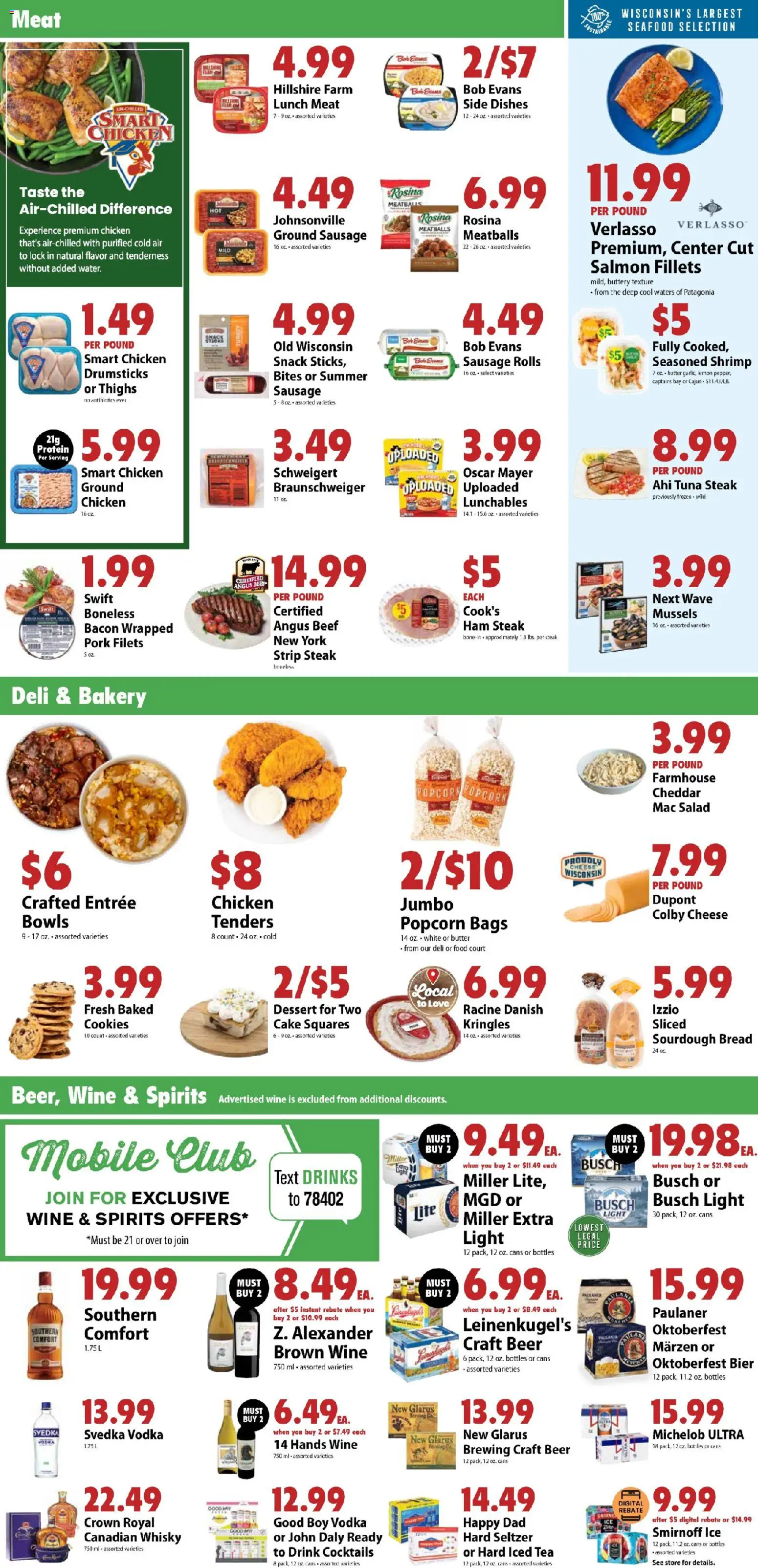 Festival Foods Weekly Ad - valid from 08/05/2026 | Page: 3 | Products: Beer, Cookies, Salad, Seafood