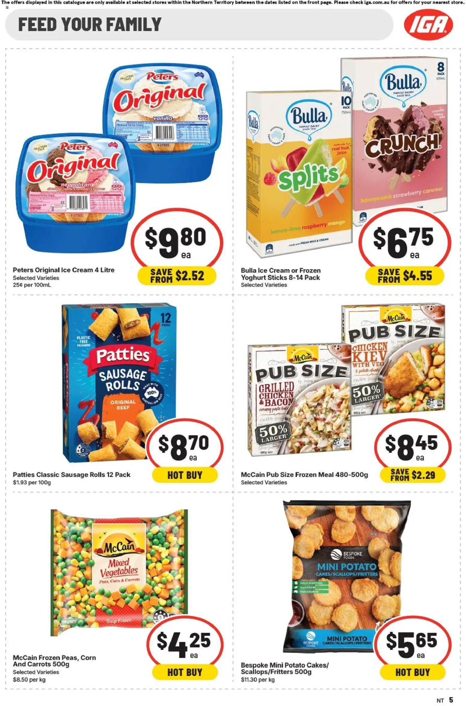 IGA catalogue - valid from 20.05.2026 | Page: 6 | Products: Milk, Juice, Beef, Ice cream
