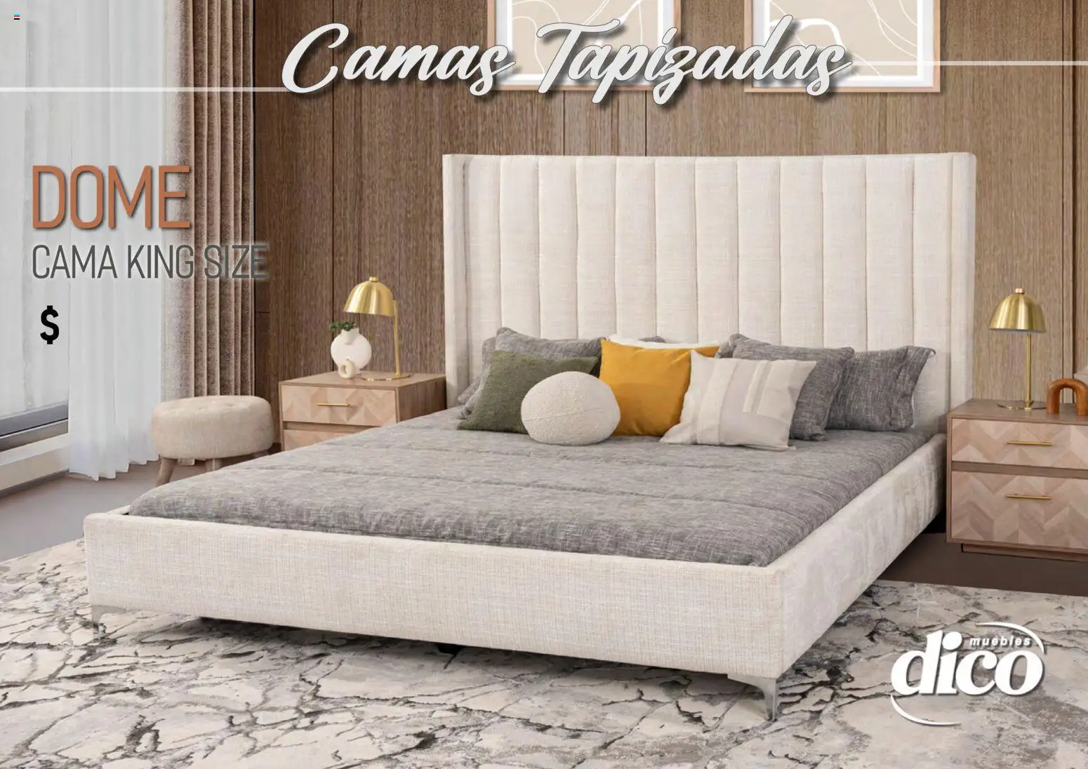 Nuevas ofertas de Muebles Dico válidas en toda la República Mexicana desde el 01.04.2026. ¡Encuentra las mejores ofertas en Muebles Dico catálogo Camas tapizadas ! | Página: 56 | Productos: Cama