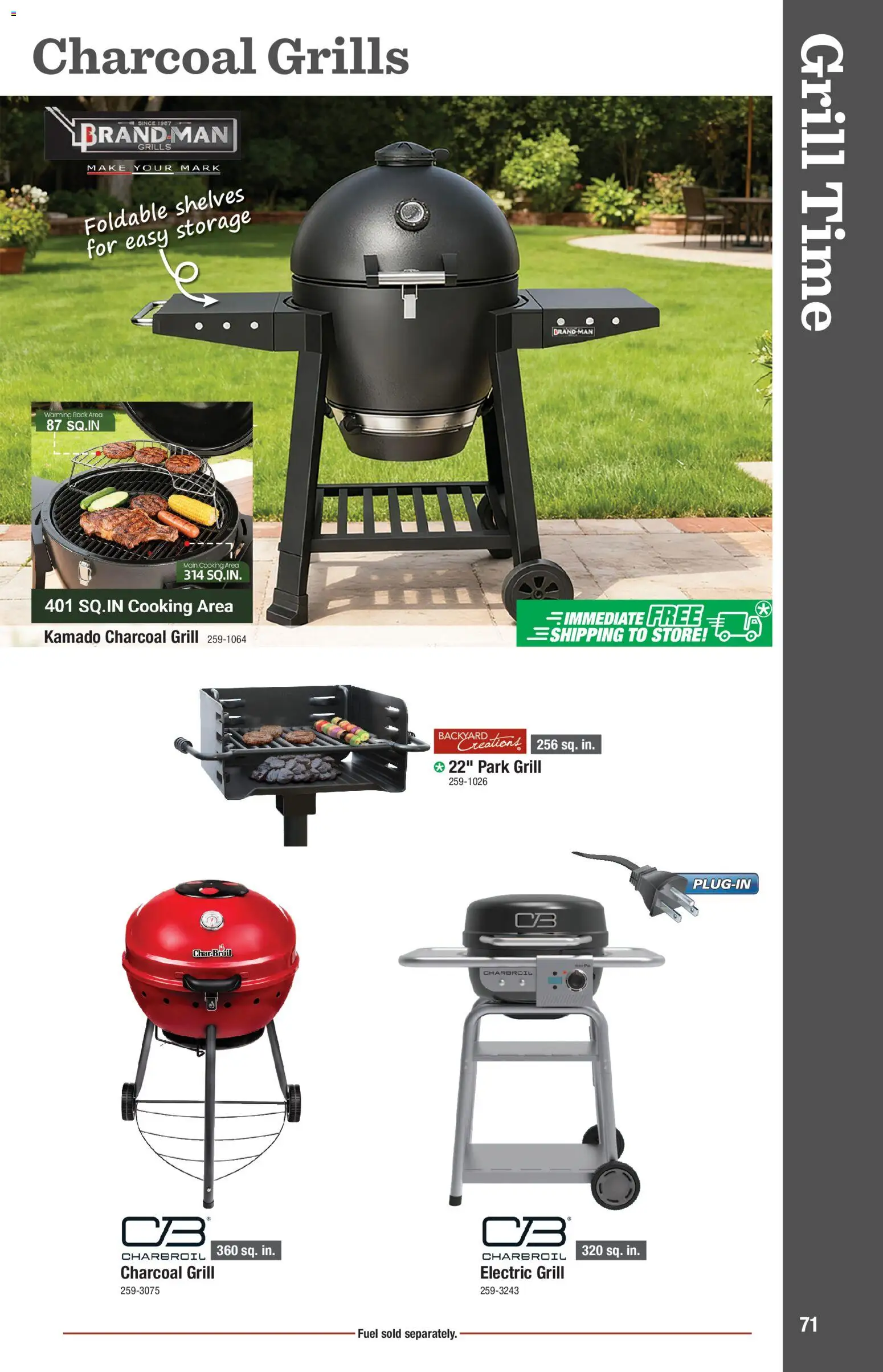 Menards Outdoor Living Catalogue - valid from 02/04/2026 | Page: 71 | Products: Charcoal, Grill