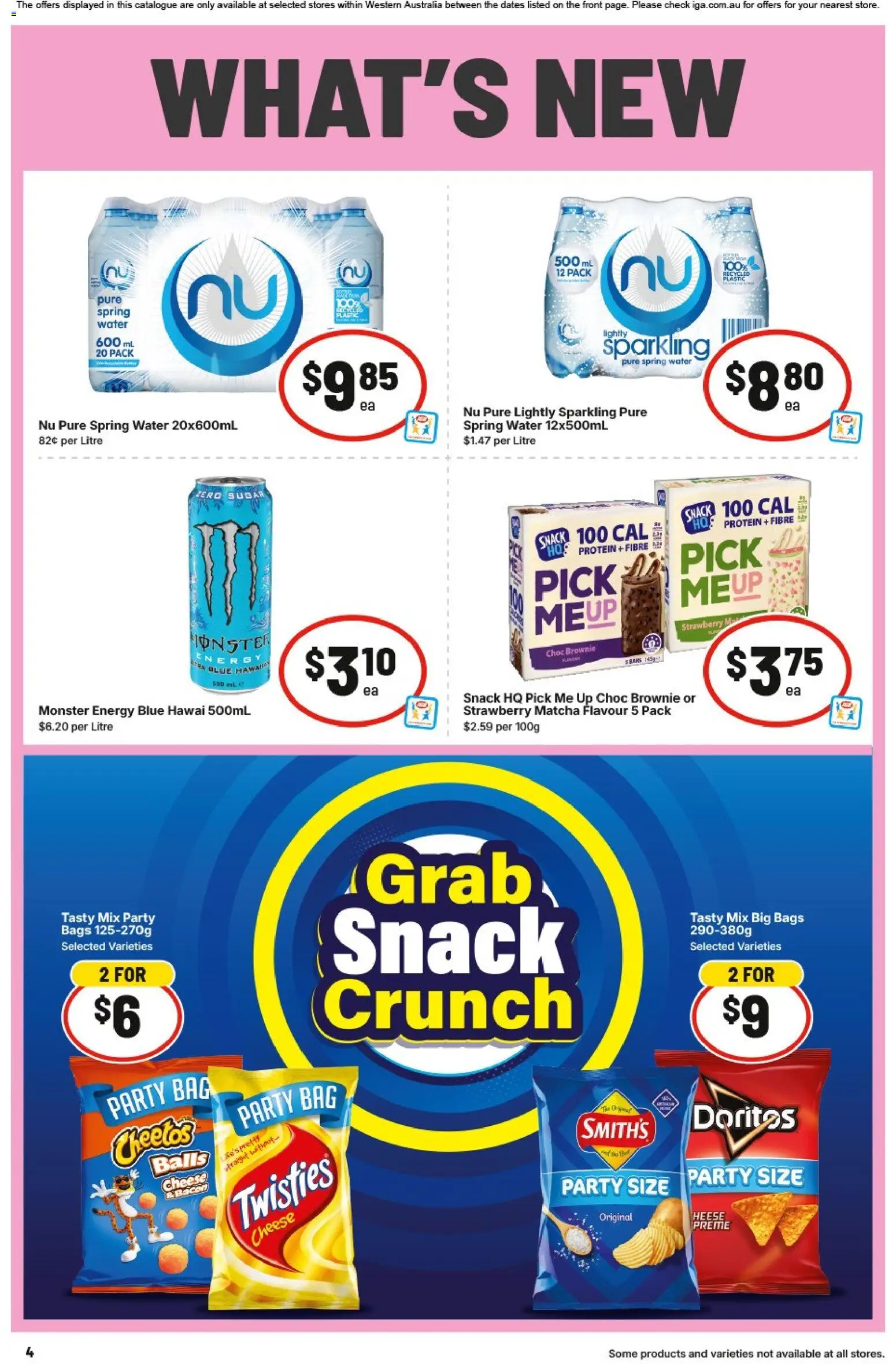 IGA catalogue - valid from 17.06.2026 | Page: 4 | Products: Bacon, Cheese, Sugar, Bag