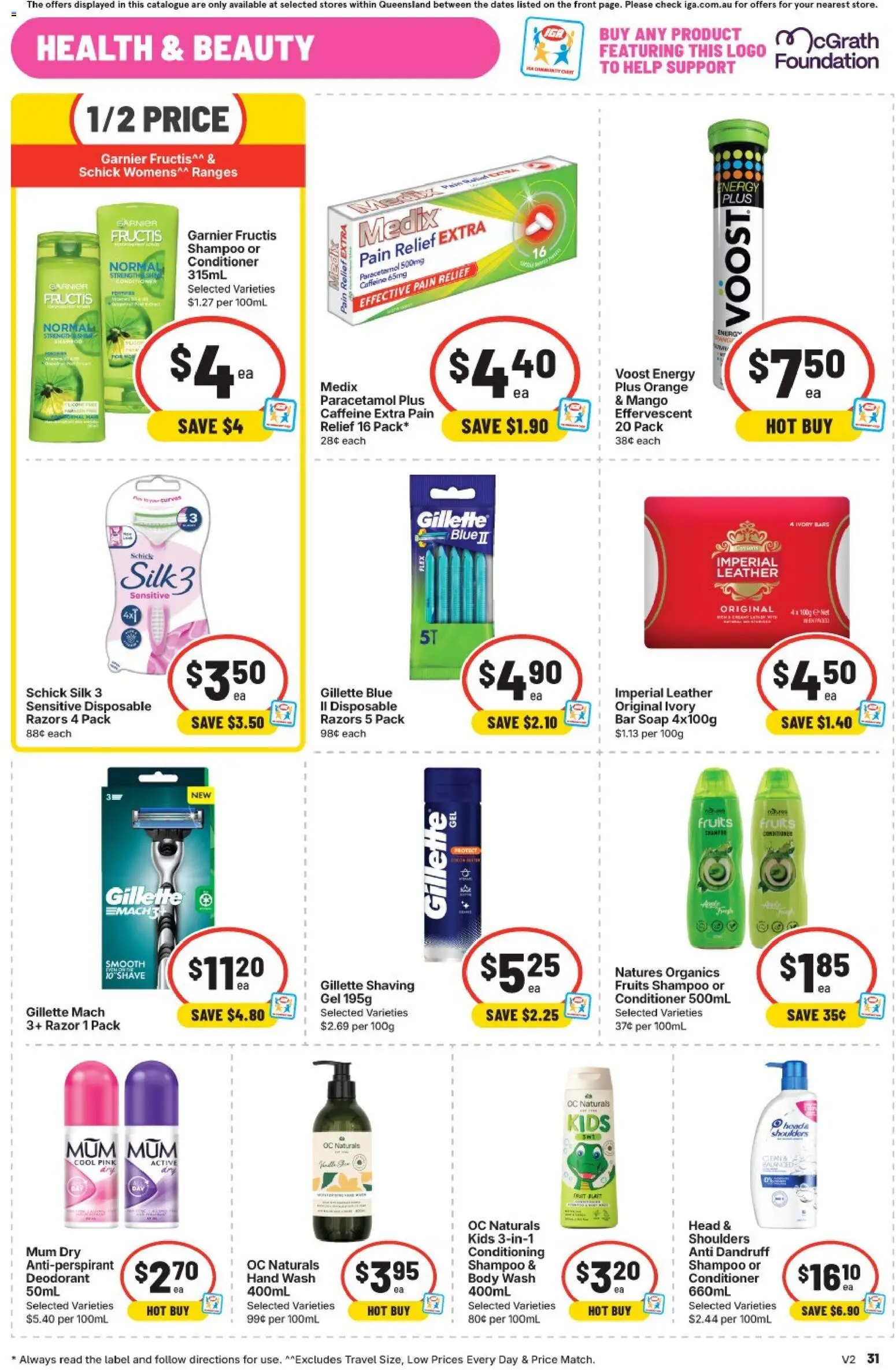 IGA catalogue - valid from 23/09/2026 | Page: 39 | Products: Antiperspirant, Fruits, Foundation, Pain relief