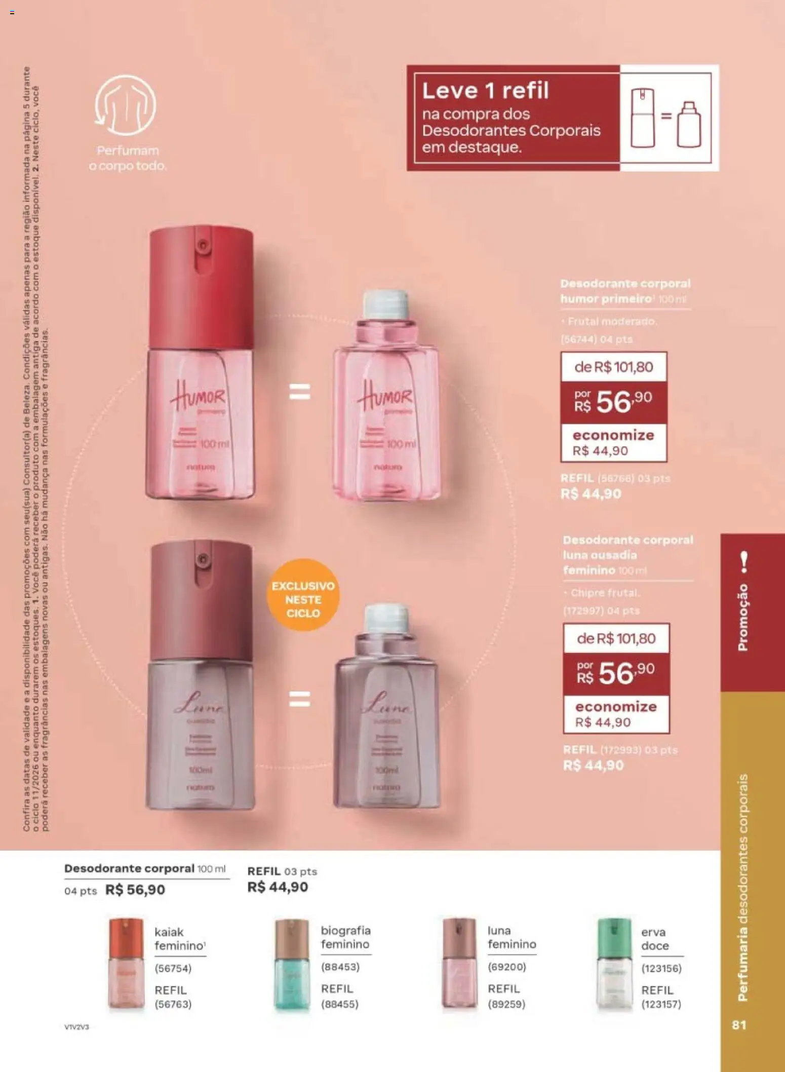 Natura Folheto - válido de 29/06/2026 | Página: 81 | Produtos: Desodorante
