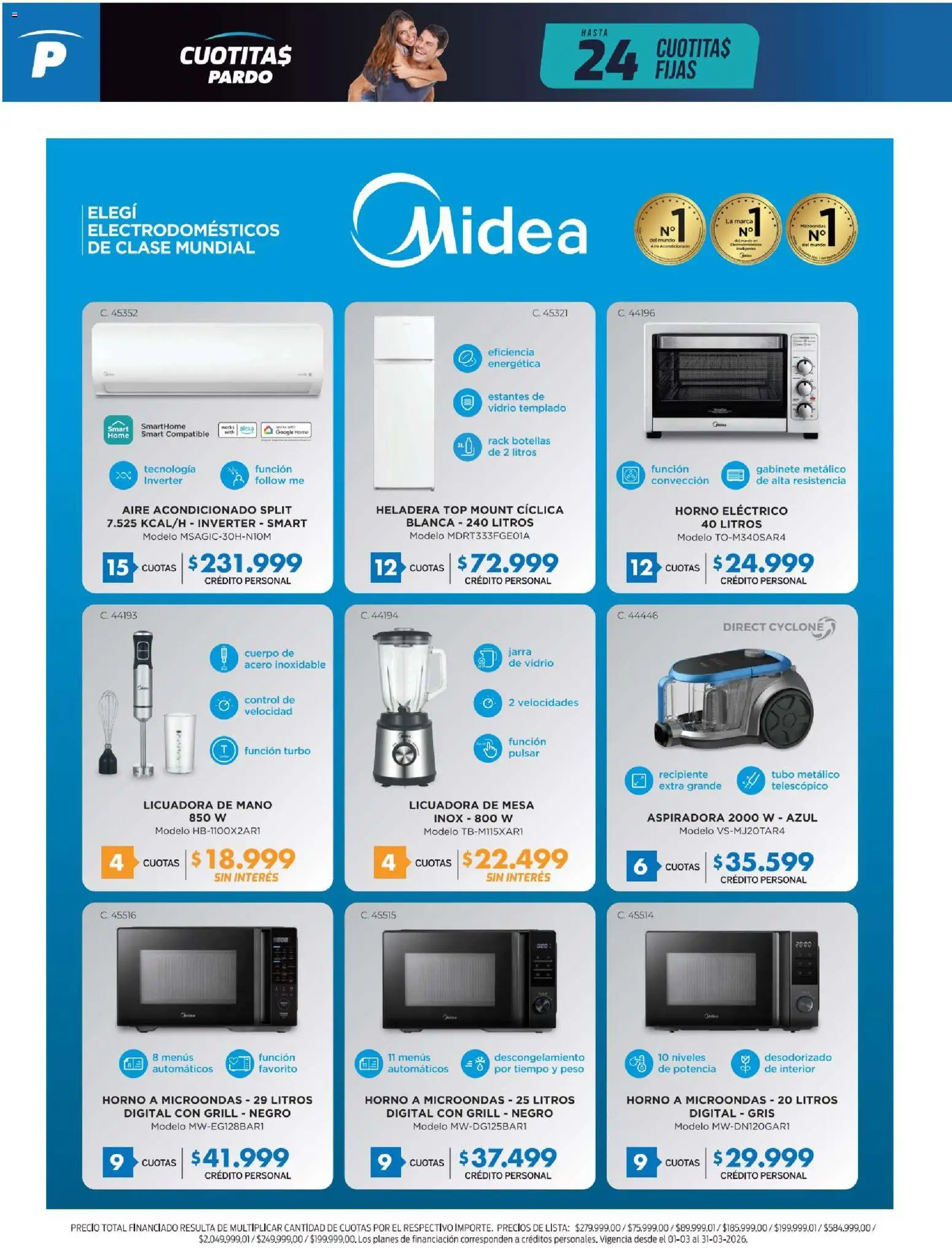 Pardo catálogo │ válido desde el 01.03.2026 | Página: 8 | Productos: Estantes, Aire acondicionado, Gabinete, Horno eléctrico