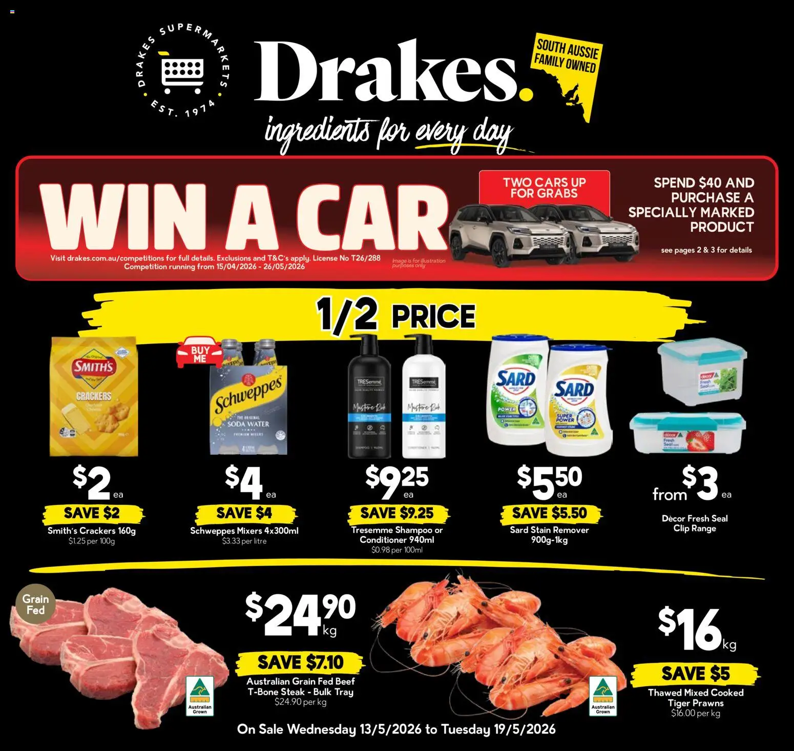 Drakes catalogue - valid from 13.05.2026 | Page: 20 | Products: Crackers, Shampoo, Stain remover, Clip
