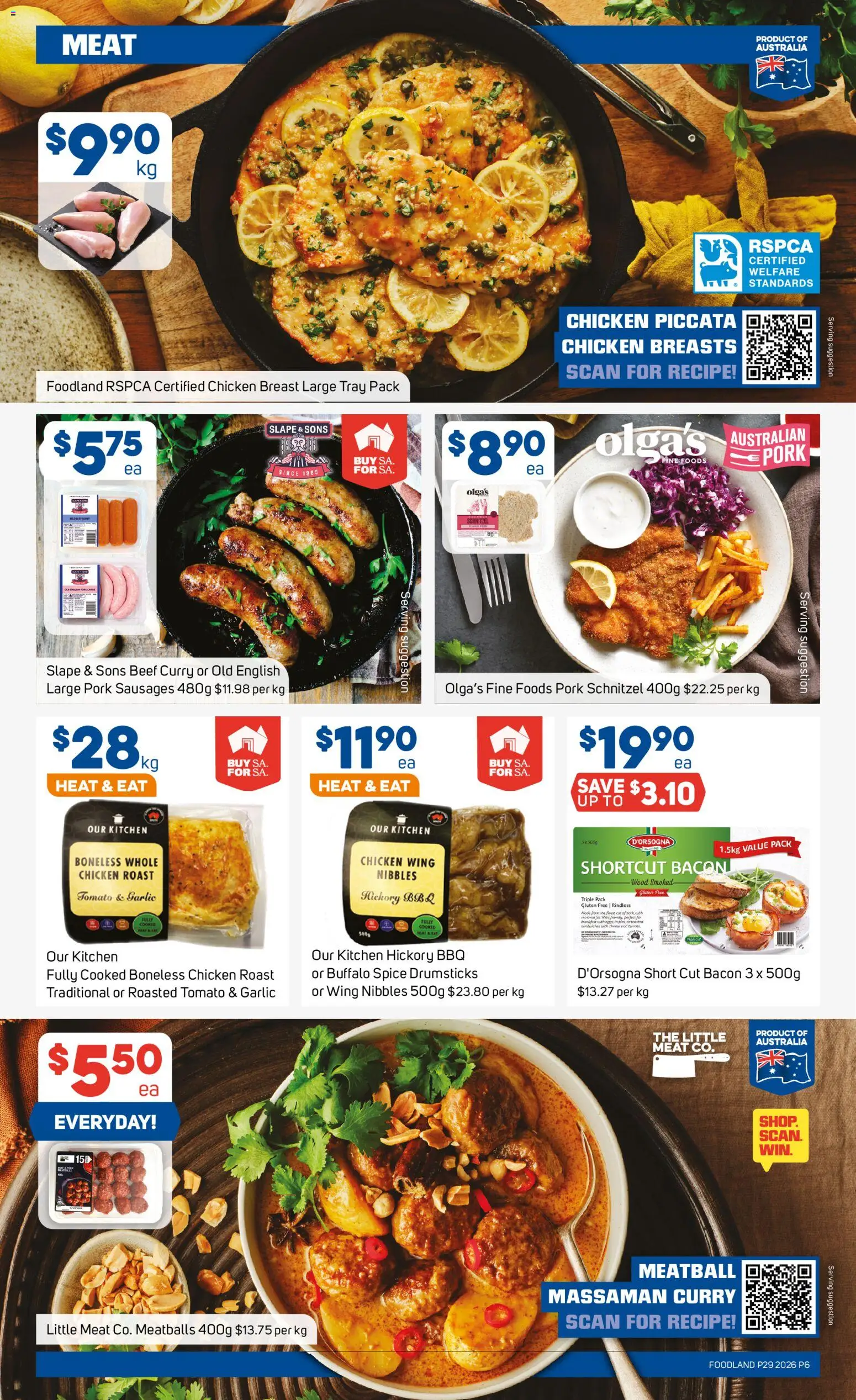 Foodland catalogue - valid from 15/07/2026 | Page: 6 | Products: Cheese, Pork, Beef, Wood