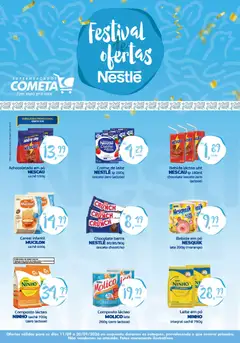 Cometa Supermercados ofertas Nestlé - Pré-Visualização do folheto da loja Cometa Supermercados, válido de 11/09/2026