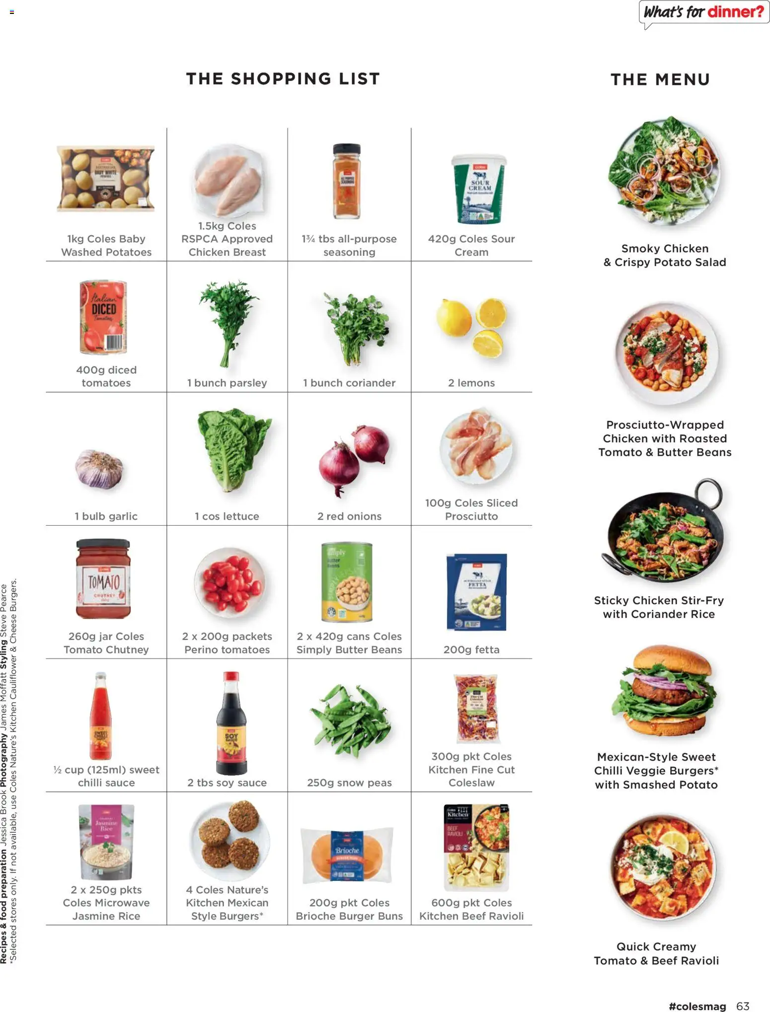 Coles catalogue - valid from 01/10/2026 | Page: 63 | Products: Butter, Burgers, Cauliflower, All-purpose