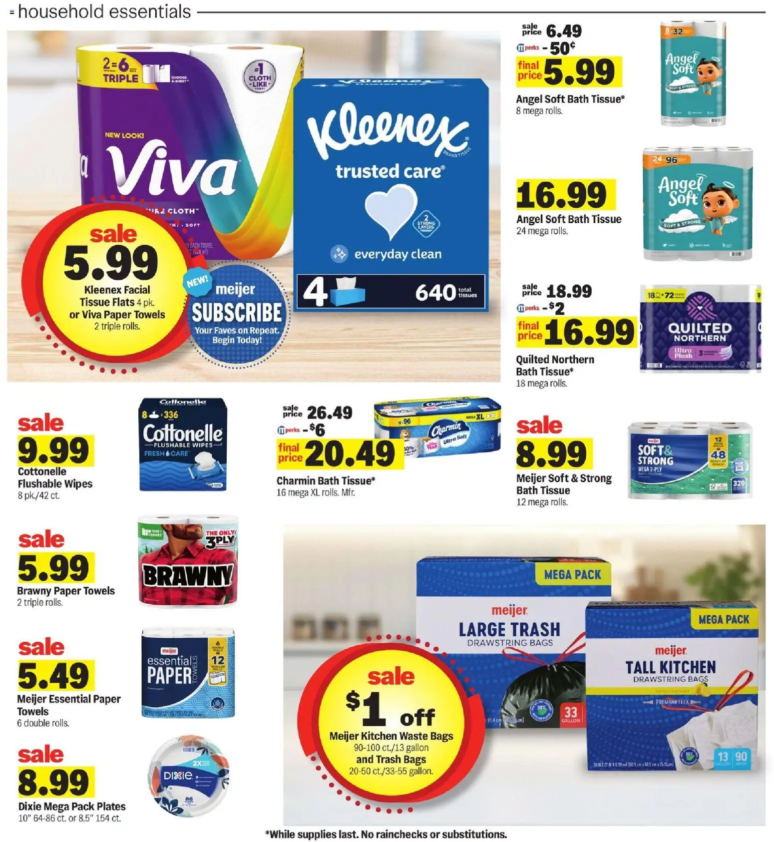 Meijer Weekly Ad - MI - valid from 09/23/2026 | Page: 22 | Products: Bath, Lemon, Paper towels