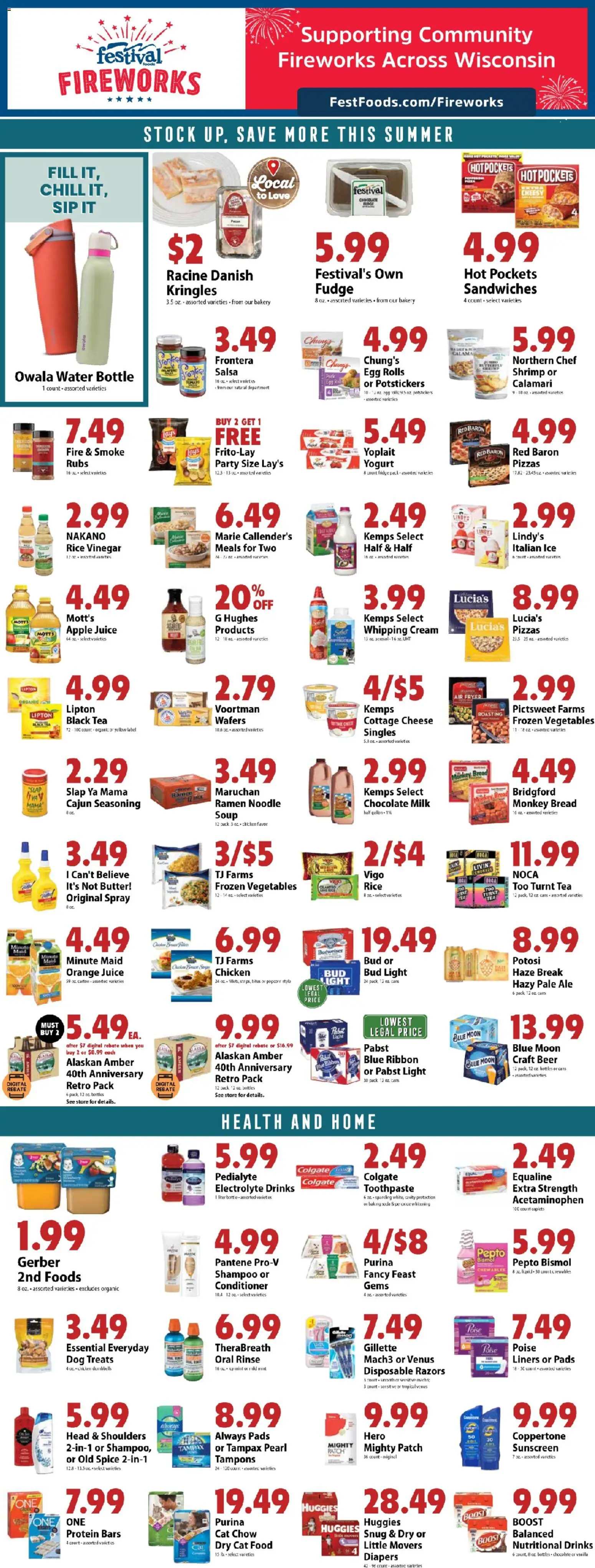 Festival Foods Weekly Ad - valid from 06/24/2026 | Page: 7 | Products: Bakery, Vinegar, Tea, Water