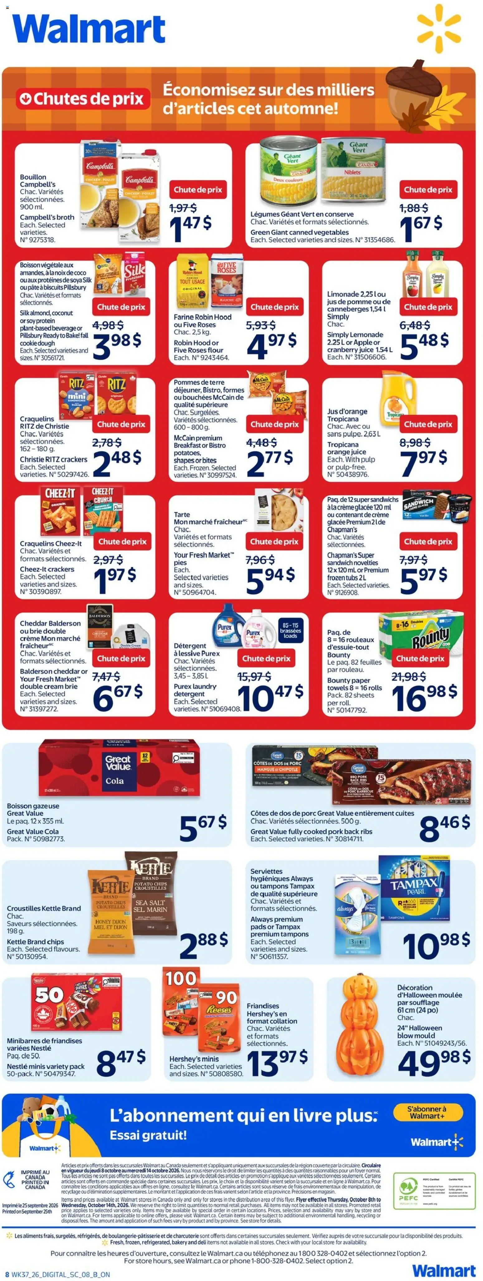 Walmart flyer valid from Oct 8, 2026 | Page: 3