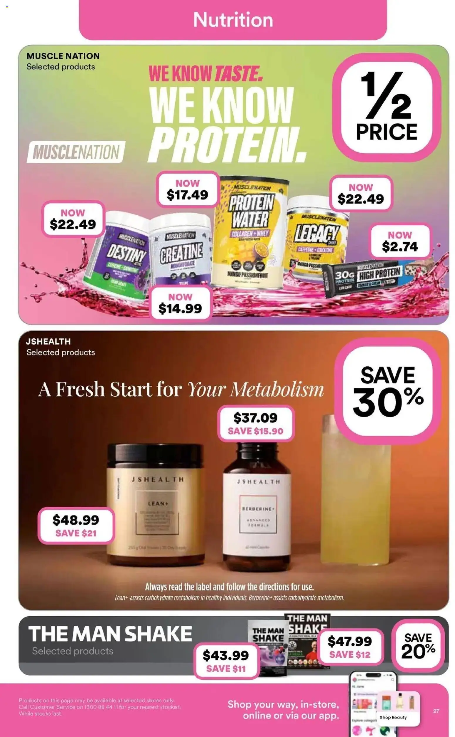 Priceline Pharmacy catalogue - valid from 10/09/2026 | Page: 27 | Products: Protein, Water, Mango
