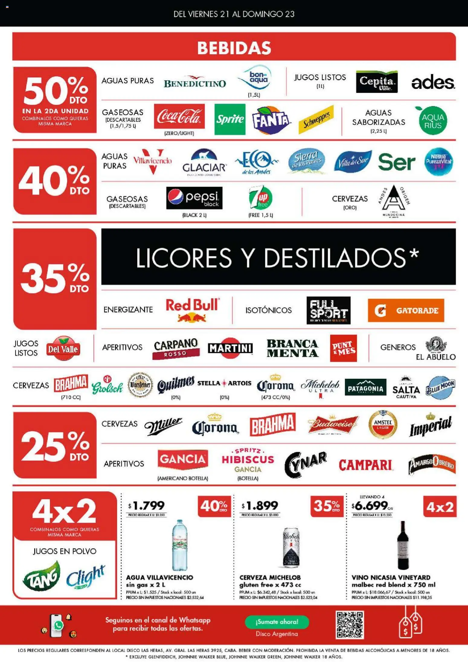 Disco - Ofertas | Córdoba │ válido desde el 20/08/2026 | Página: 5 | Productos: Bebidas, Polvo, Vino, Sierra