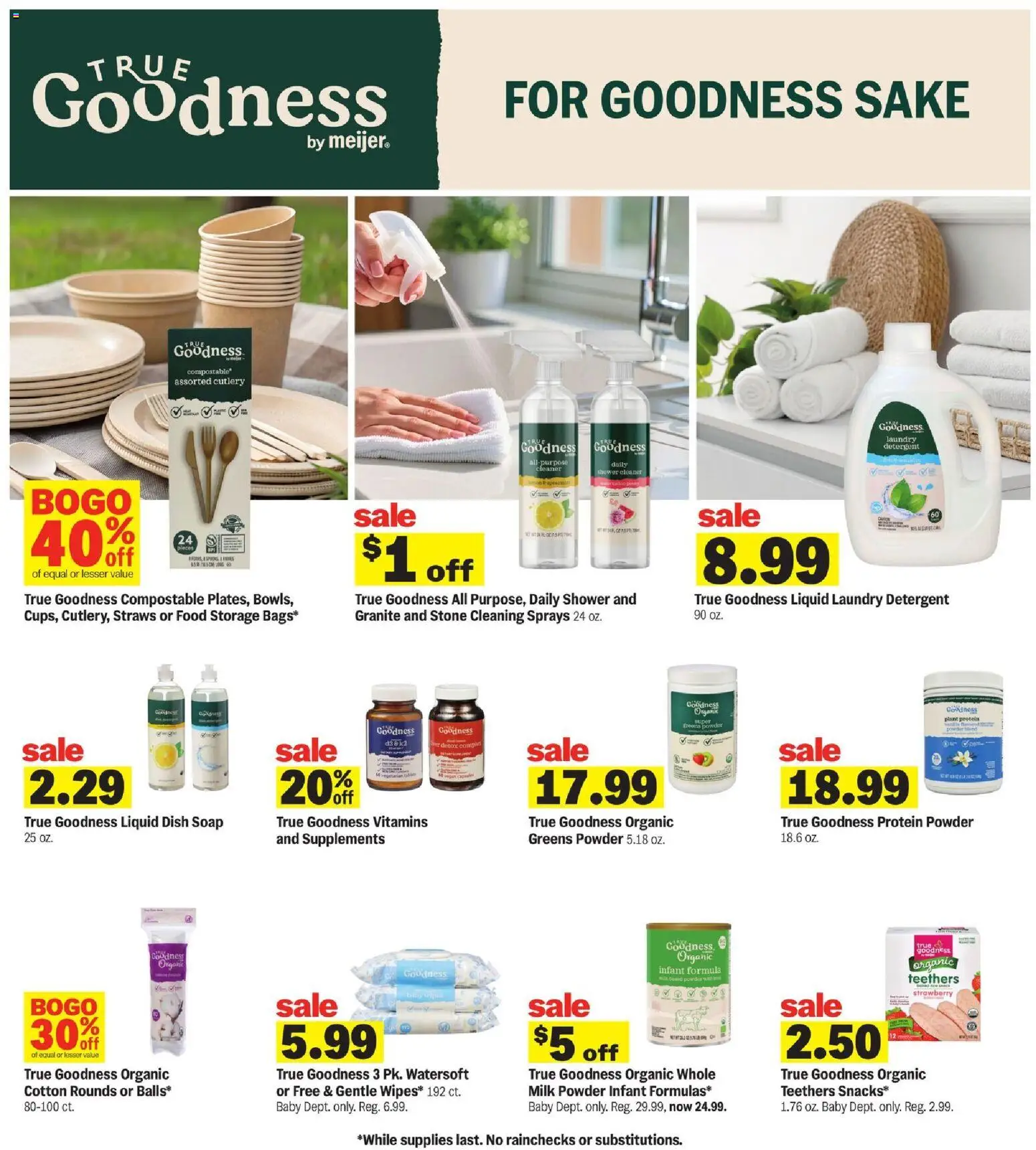 Meijer Weekly Ad - valid from 07/29/2026 | Page: 23 | Products: Protein Powder, Shower, Milk, Detergent