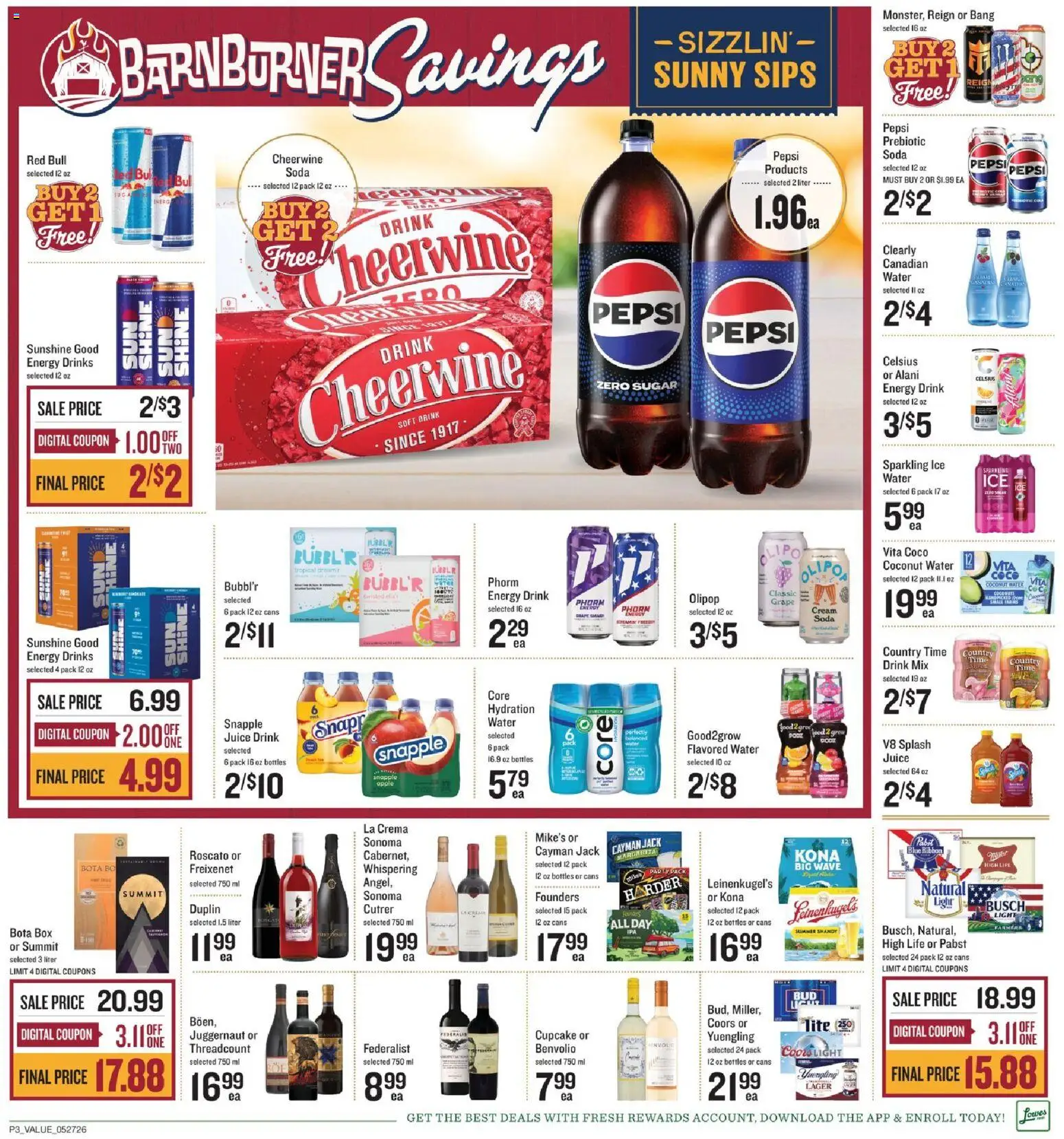 Lowes Foods Weekly Ad - NC - valid from 27.05.2026 | Page: 4 | Products: Box, Cream, Water, Sugar