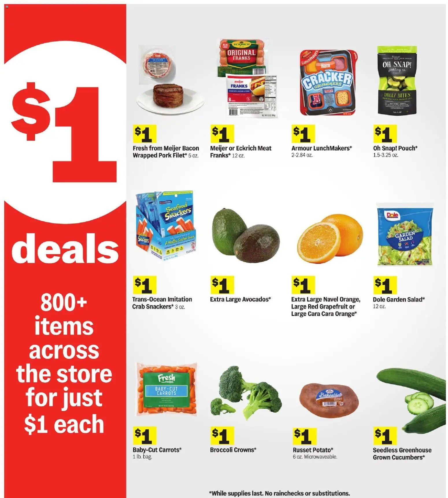 Meijer Weekly Ad - MI - valid from 09/23/2026 | Page: 5 | Products: Broccoli, Meat, Pork, Salad