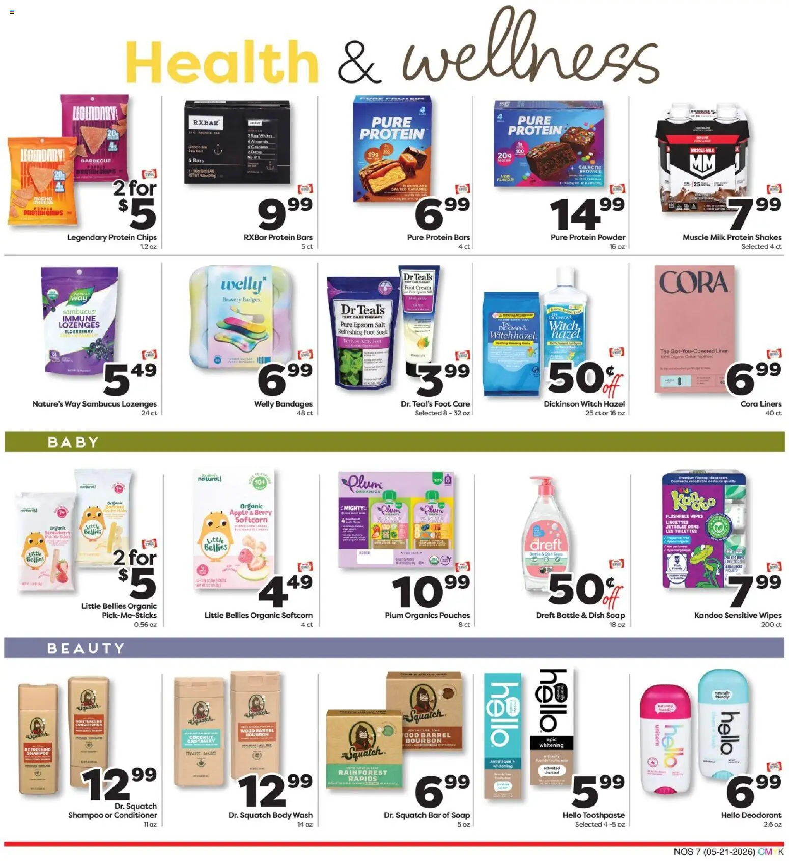 Weis Monthly Ad Natural & Living - valid from 21.05.2026 | Page: 7 | Products: Conditioner, Milk, Cheese, Chips