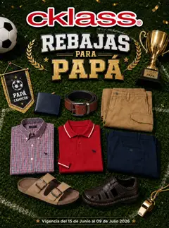 Vista previa de Cklass catálogo Rebajas para papá, nuevo folleto de la tienda, válido en México a partir del 15.06.2026