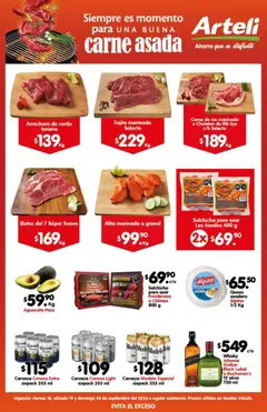 Vista previa de Arteli folleto Carne Valles, nuevo folleto de la tienda, válido en México a partir del 18/09/2026