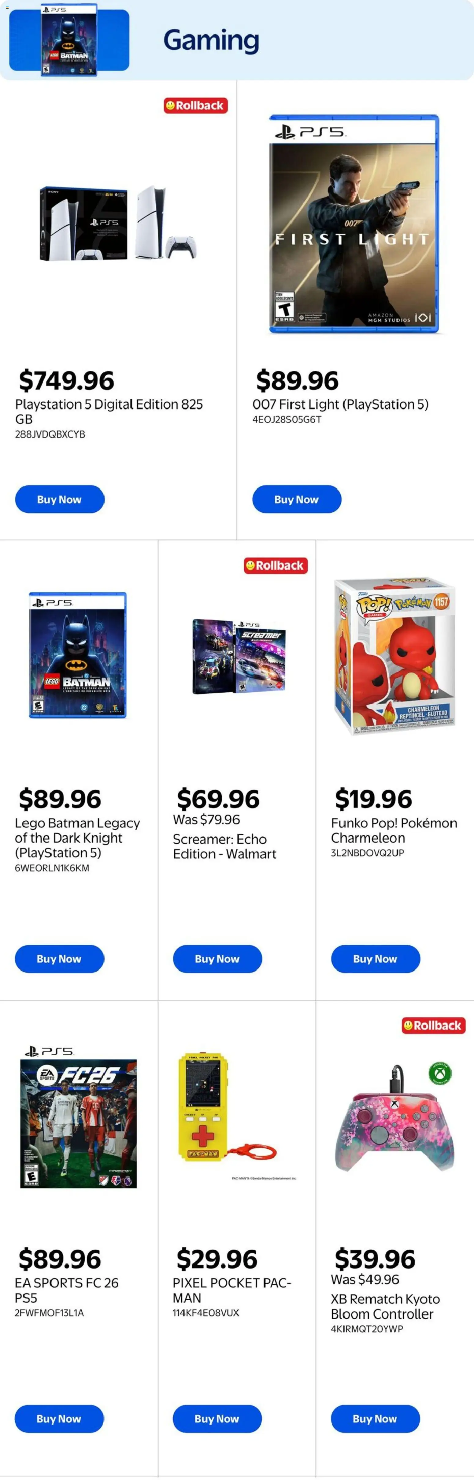 Walmart flyer valid from 11.06.2026 | Page: 2 | Products: Playstation