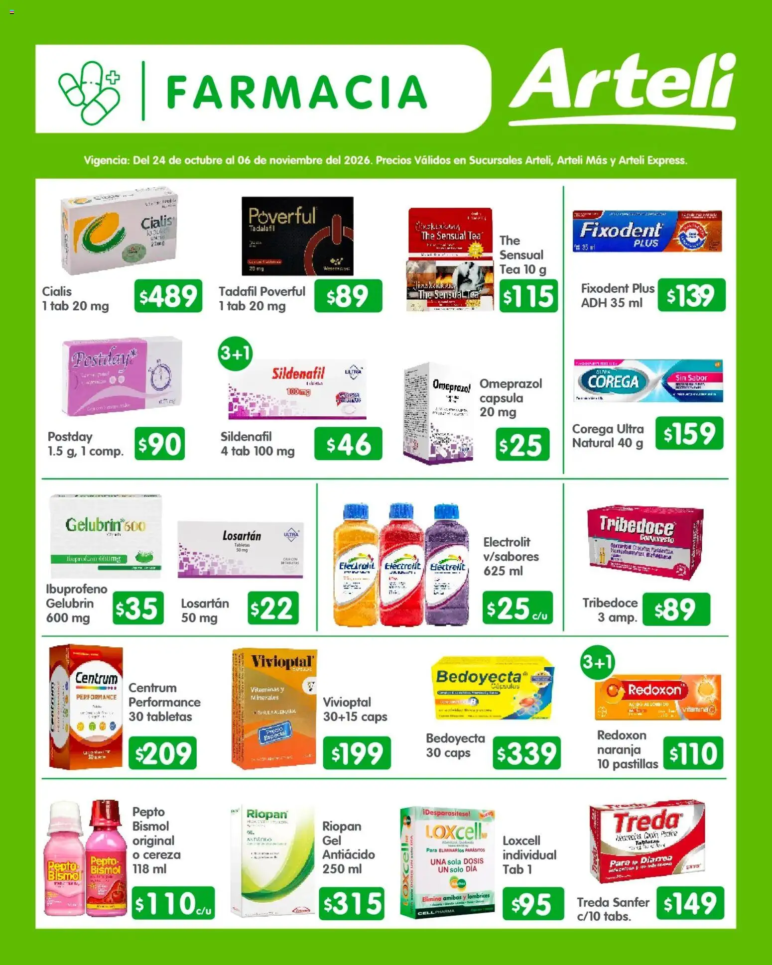 Nuevas ofertas de Arteli válidas en toda la República Mexicana desde el 24/10/2026. ¡Encuentra las mejores ofertas en Arteli folleto Quincenal! | Página: 8