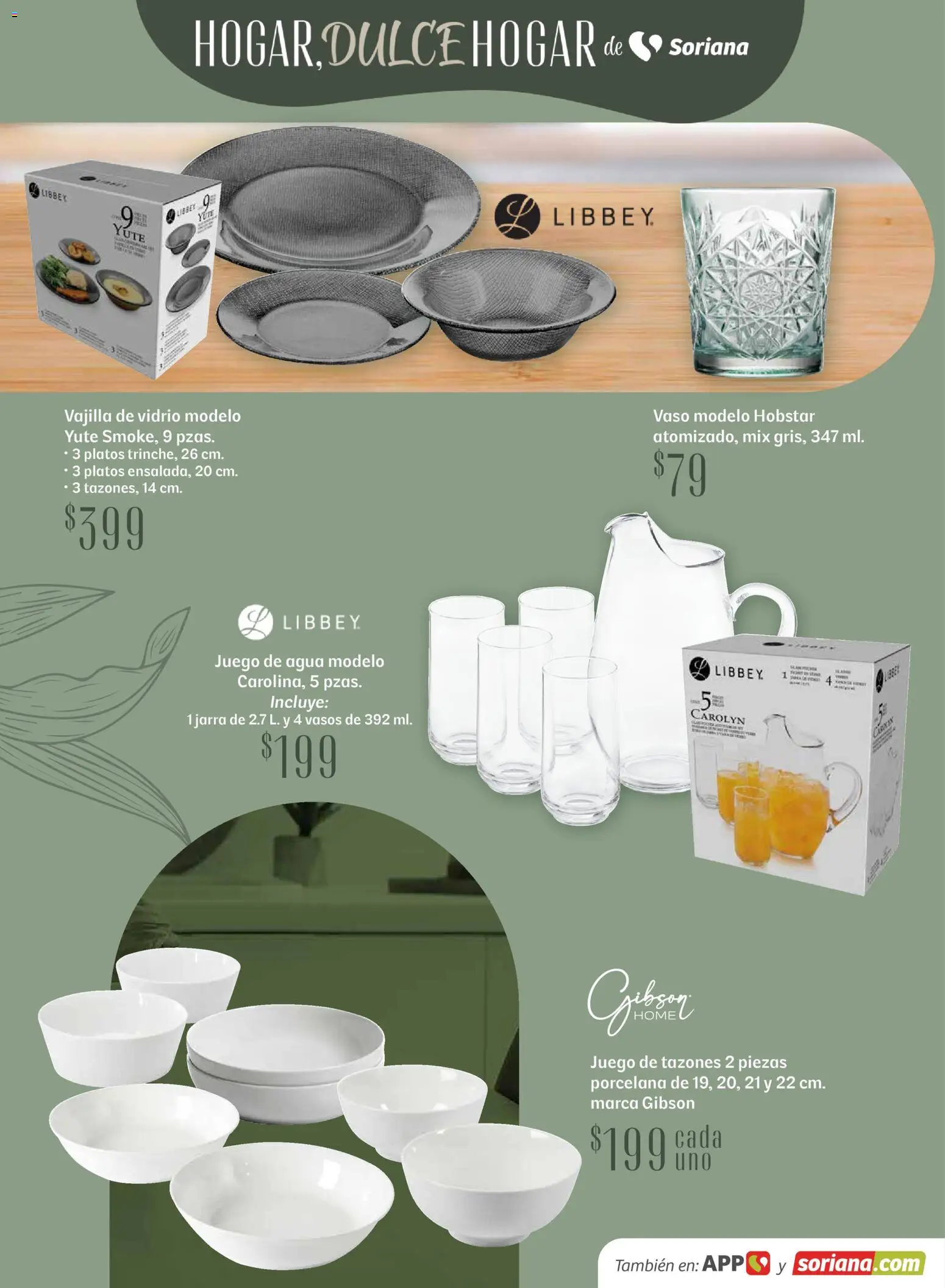 Nuevas ofertas de Soriana válidas en toda la República Mexicana desde el 15.04.2026. ¡Encuentra las mejores ofertas en Soriana Hogar Dulce Hogar Híper Nacional! | Página: 6 | Productos: Agua, Juego, Vasos, Jarra
