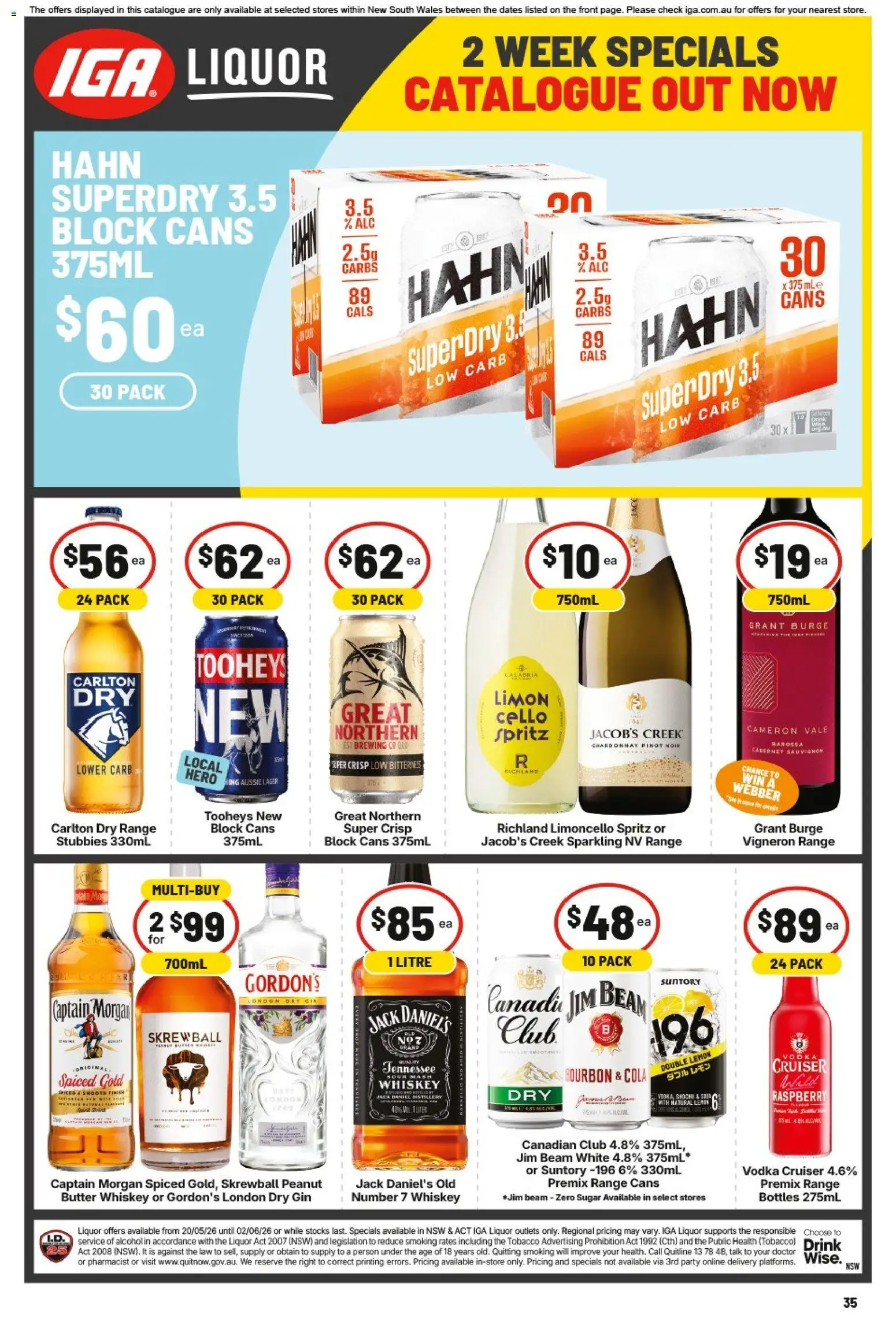 IGA catalogue - valid from 20.05.2026 | Page: 41 | Products: Bourbon, Gin, Vodka, Whiskey