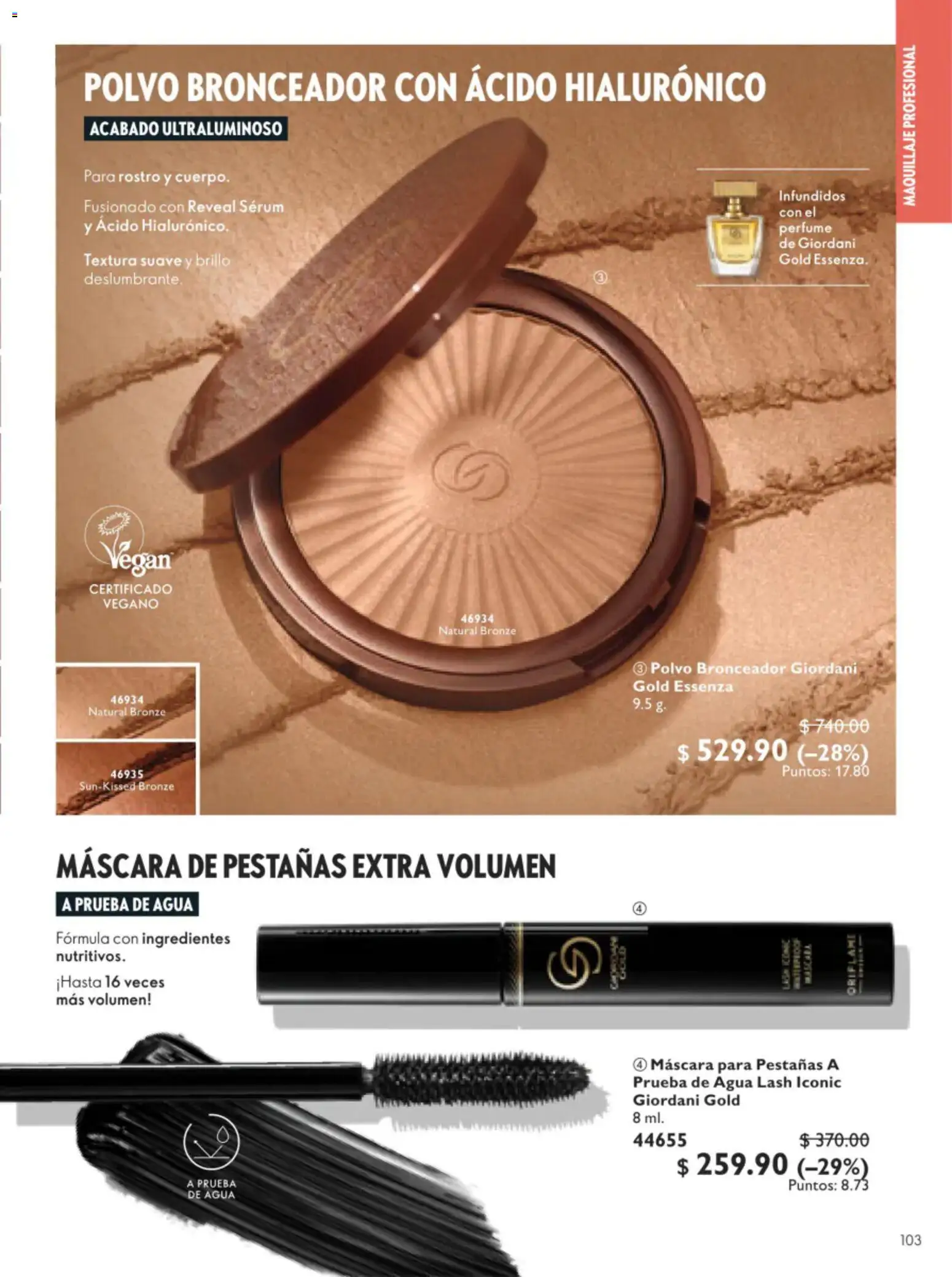 Nuevas ofertas de Oriflame válidas en toda la República Mexicana desde el 11/07/2026. ¡Encuentra las mejores ofertas en Oriflame campaña 10 2026! | Página: 103 | Productos: Agua, Brillo, Perfume, Maquillaje