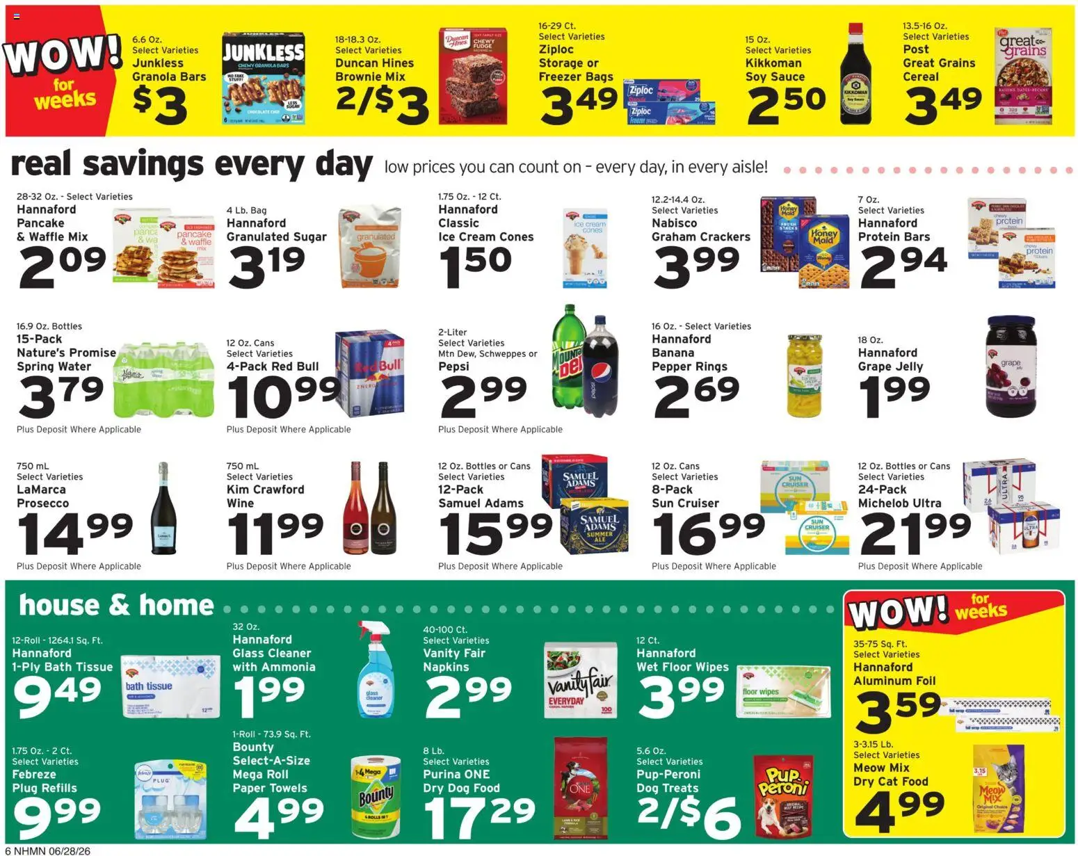 Hannaford Weekly Ad - valid from 06/28/2026 | Page: 7 | Products: Bath, Dog Treats, Dog Food, Pepper