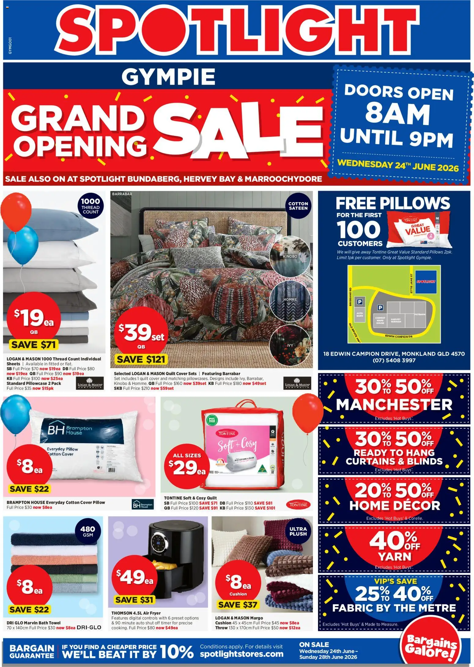 Spotlight catalogue - valid from 24/06/2026 | Page: 1 | Products: Cushion, Digital, Timer, Pillow