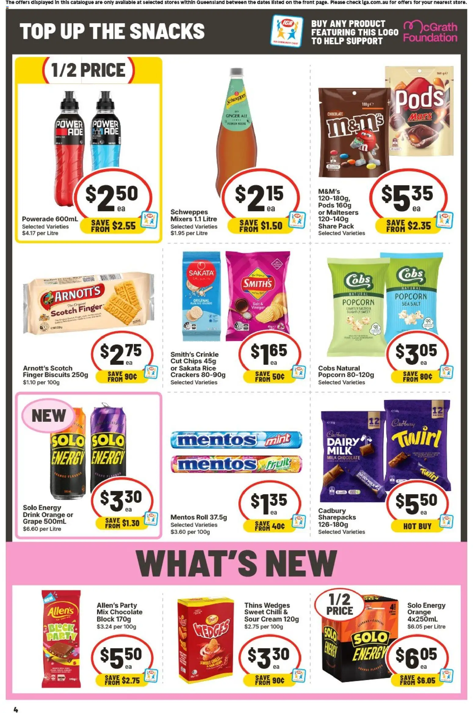 IGA catalogue - valid from 09/09/2026 | Page: 5 | Products: Crackers, Dairy, Energy drink, Scotch