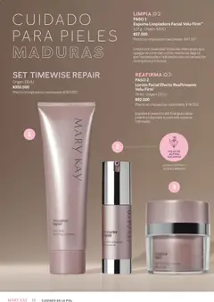Vista previa Mary Kay catálogo válido desde el 01/08/2026 | Página: 12 | Productos: Serum, Loción, Espuma