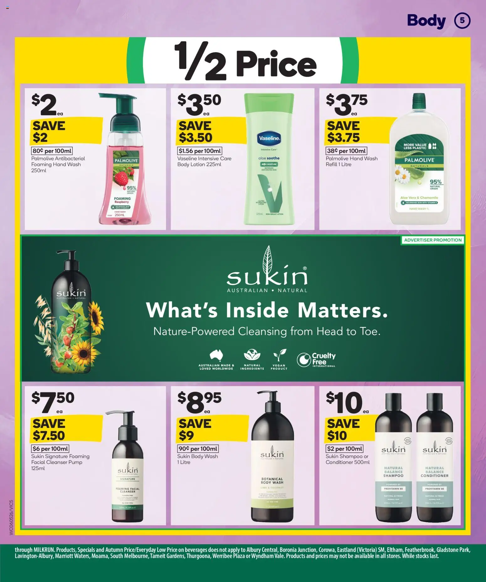 Woolworths catalogue - valid from 06.05.2026 | Page: 5 | Products: Shampoo, Lotion, Vitamin, Vaseline