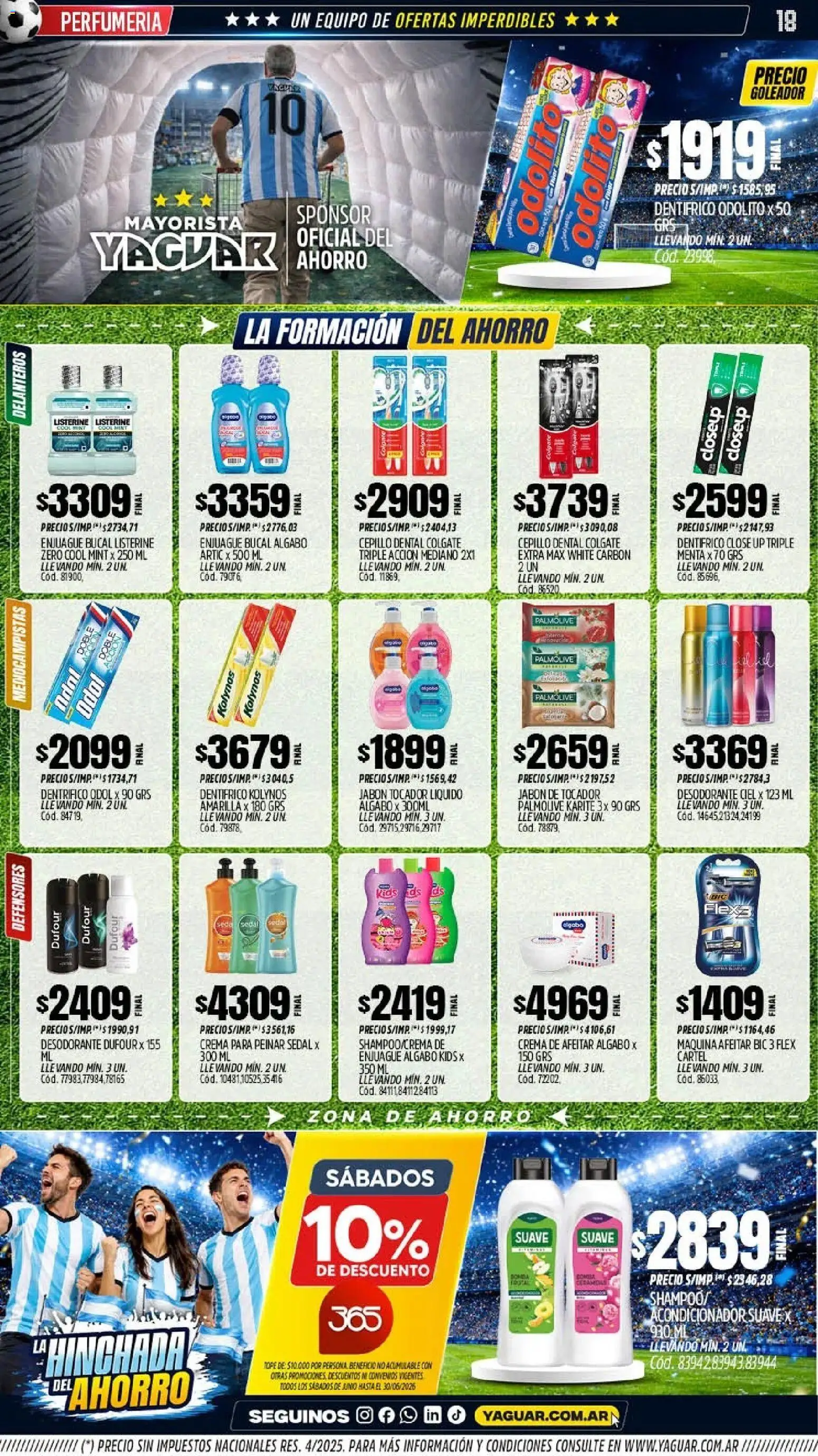 Yaguar catálogo │ válido desde el 01.06.2026 | Página: 18 | Productos: Cepillo, Acondicionador, Jabón, Crema